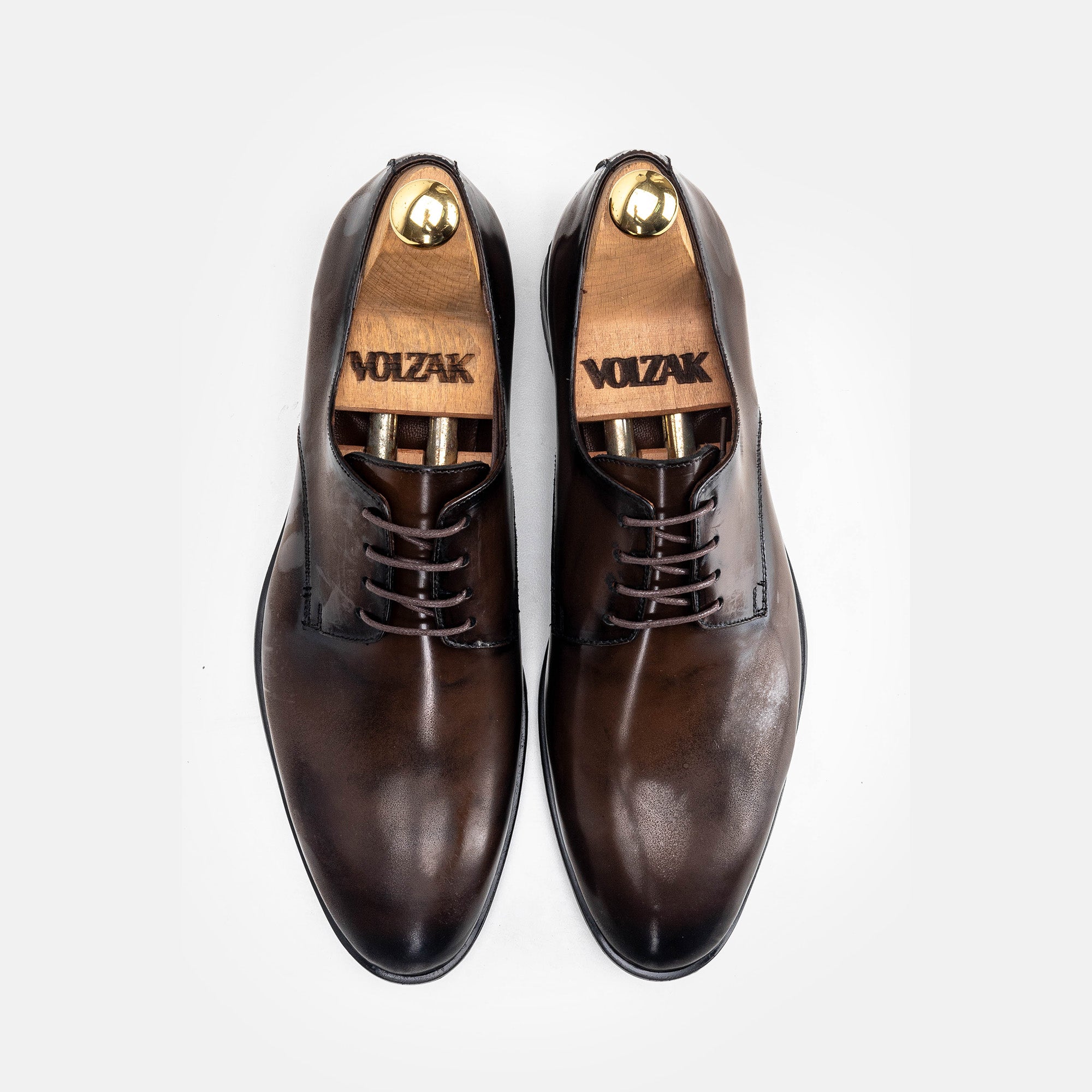 Volzak 5325 Vintage Brown Demaskable Leather Shoe