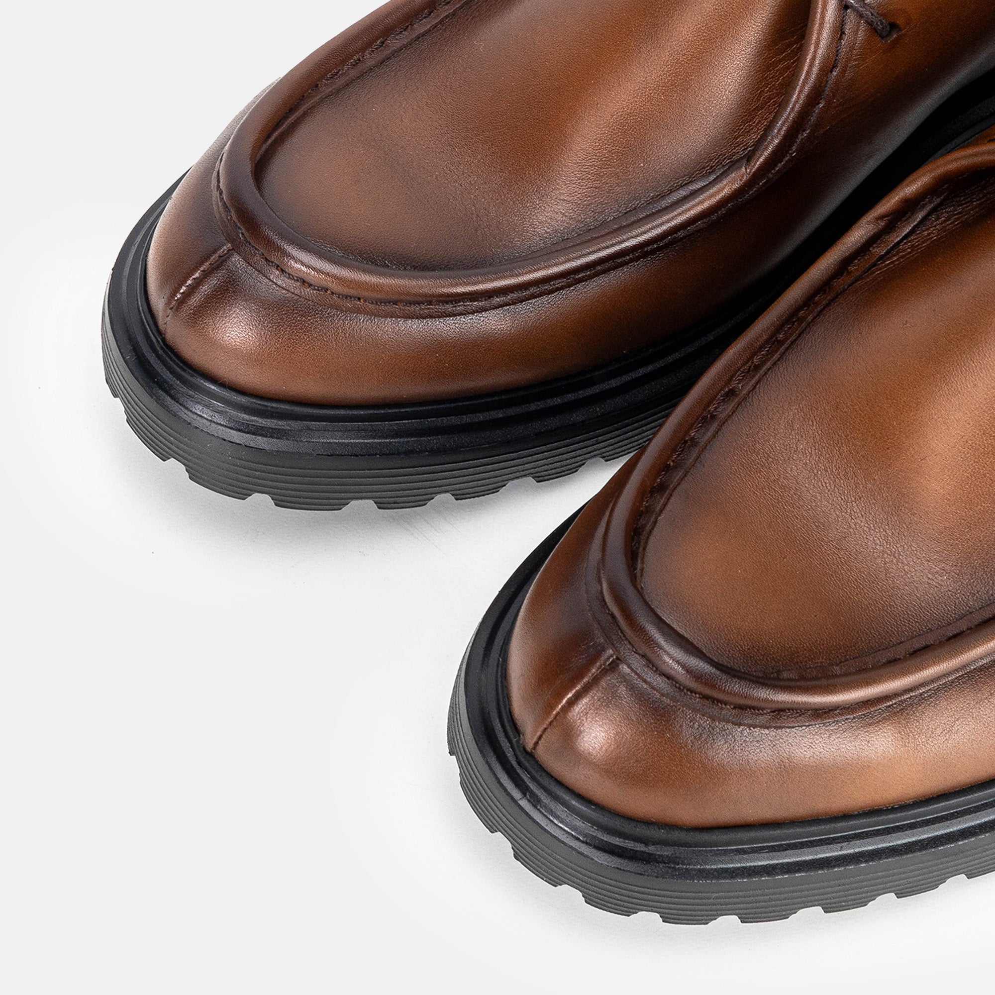 Volzak 5322 chaussure en cuir Marron Vintage