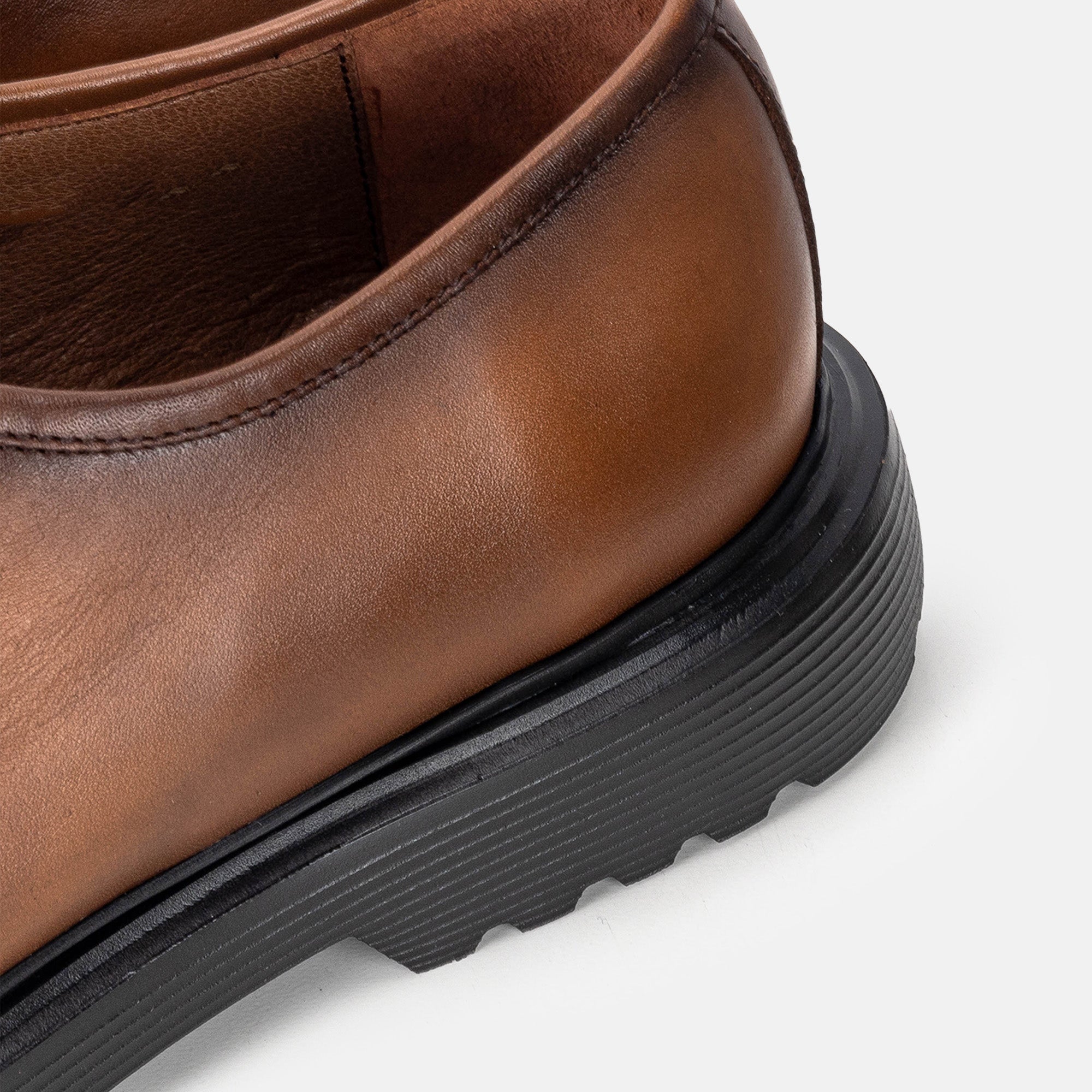 Volzak 5322 chaussure en cuir Marron Vintage