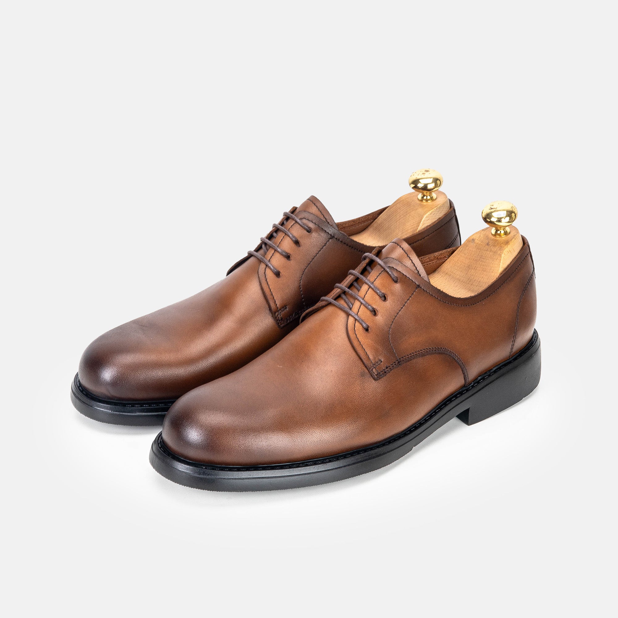 Volzak 5324 chaussure en cuir Marron Vintage