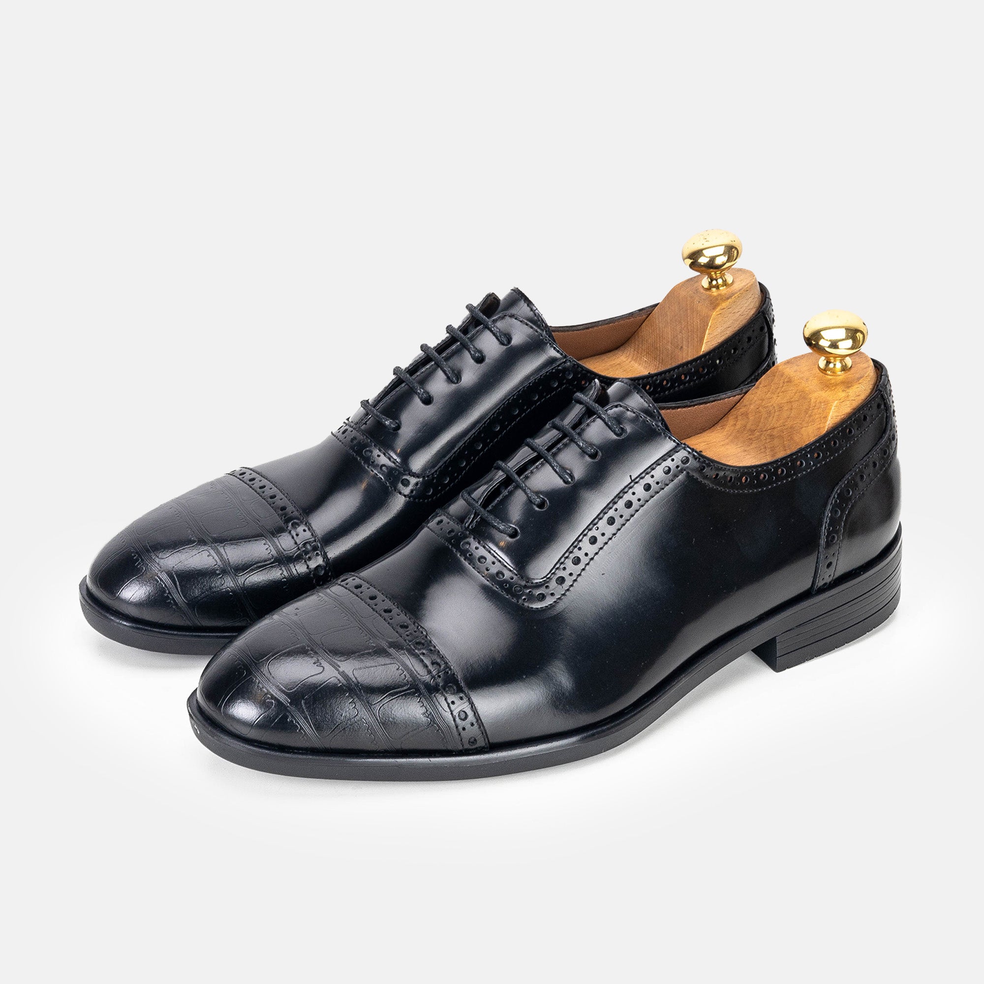 Volzak 5326 chaussure en cuir Démasquable Noir