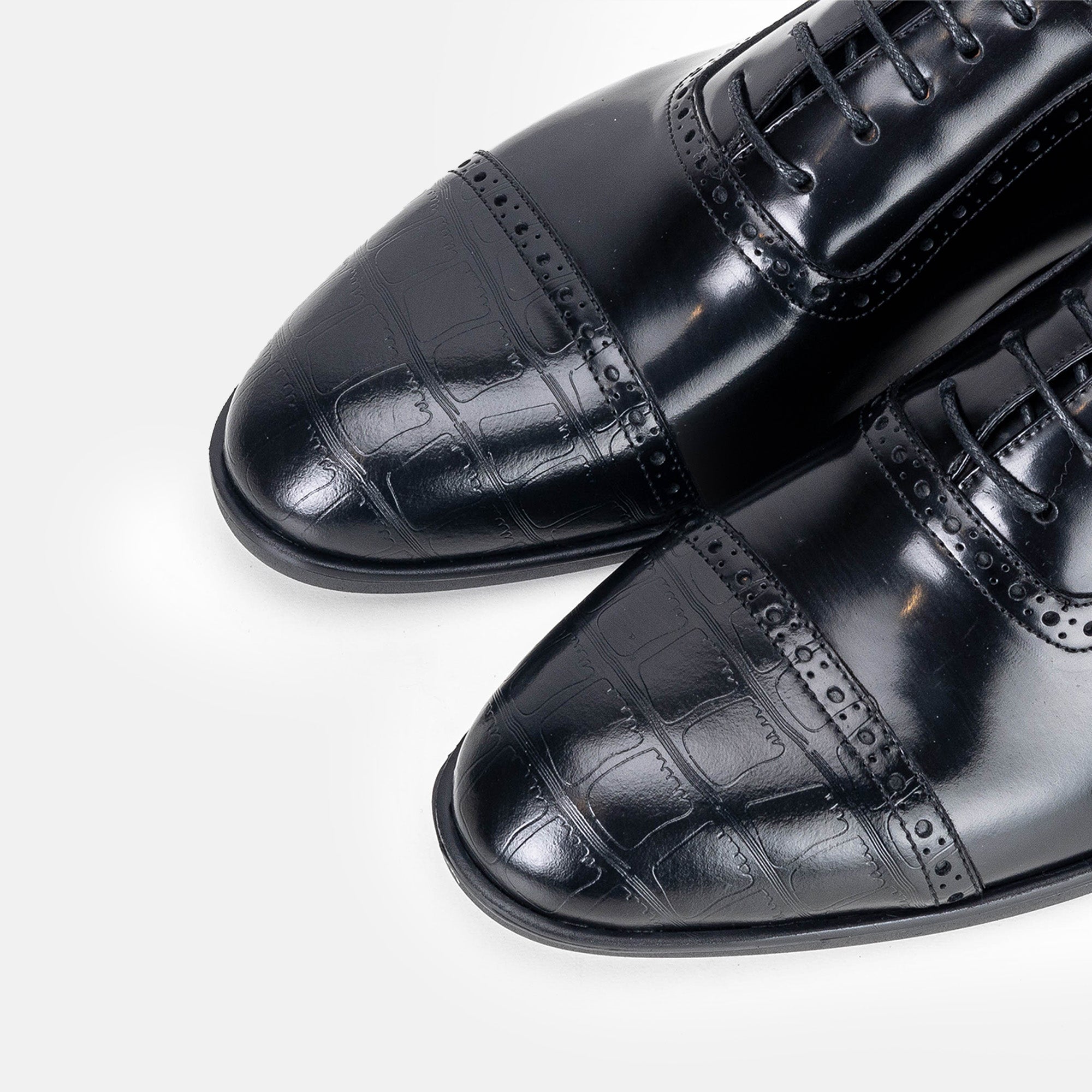 Volzak 5326 chaussure en cuir Démasquable Noir