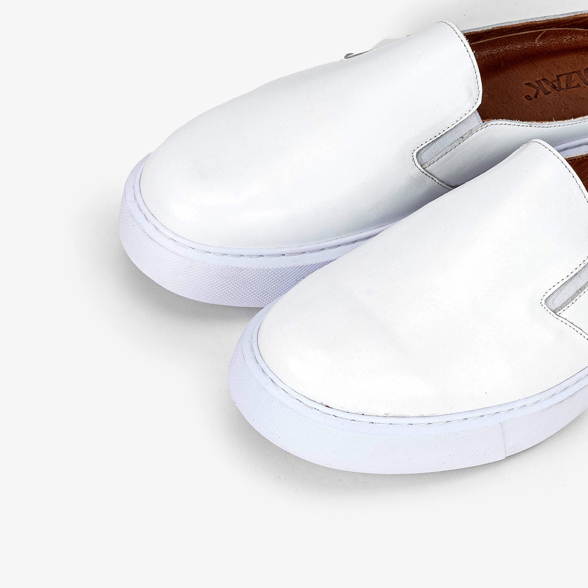 Volzak 5329 White Leather Mule