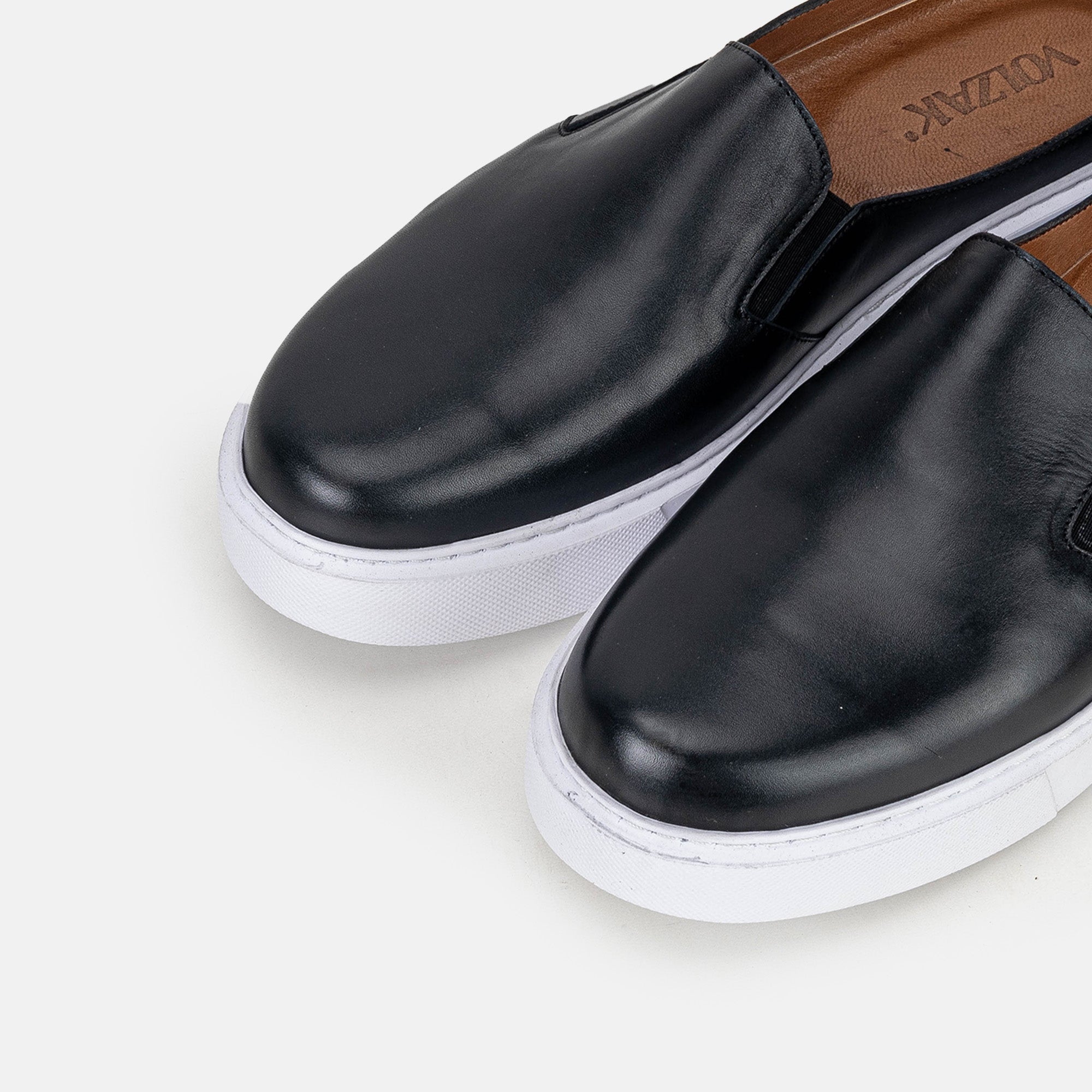 Volzak 5329 Mule en cuir Noir