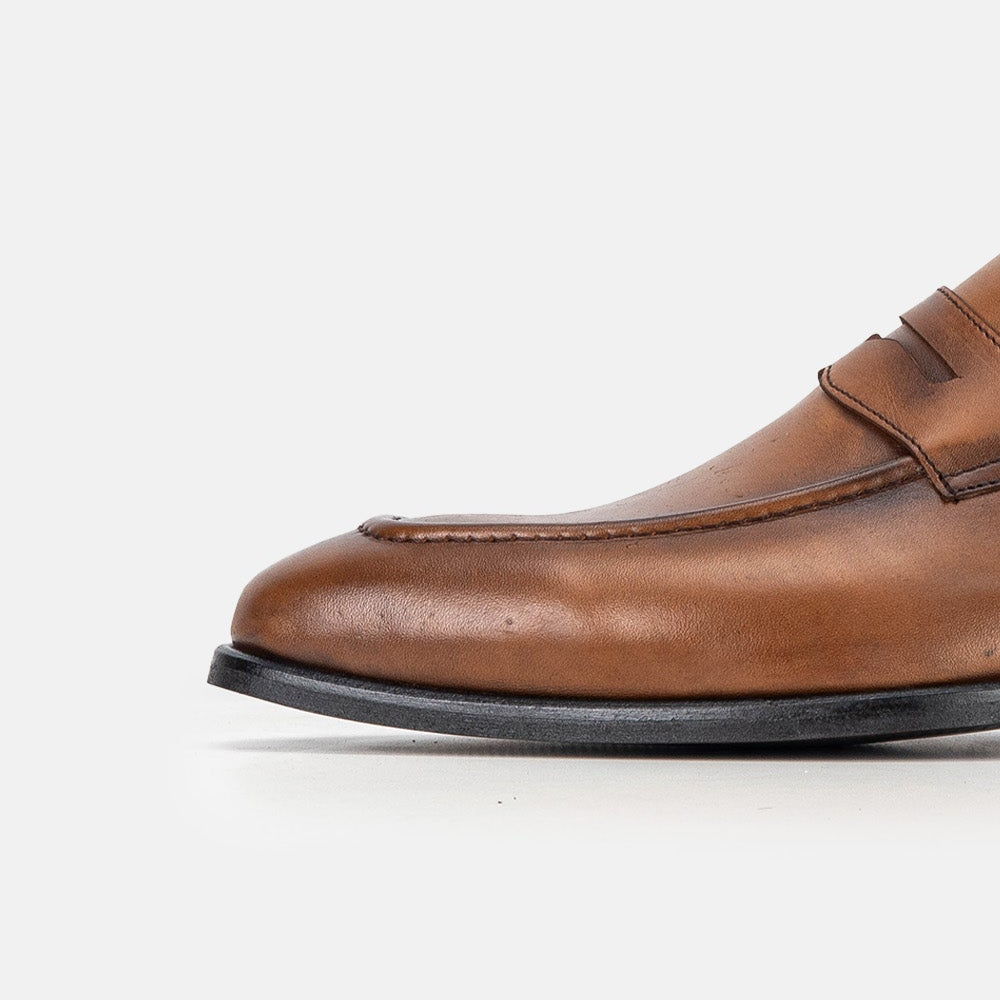 Volzak 5330 chaussure en cuir Marron Vintage