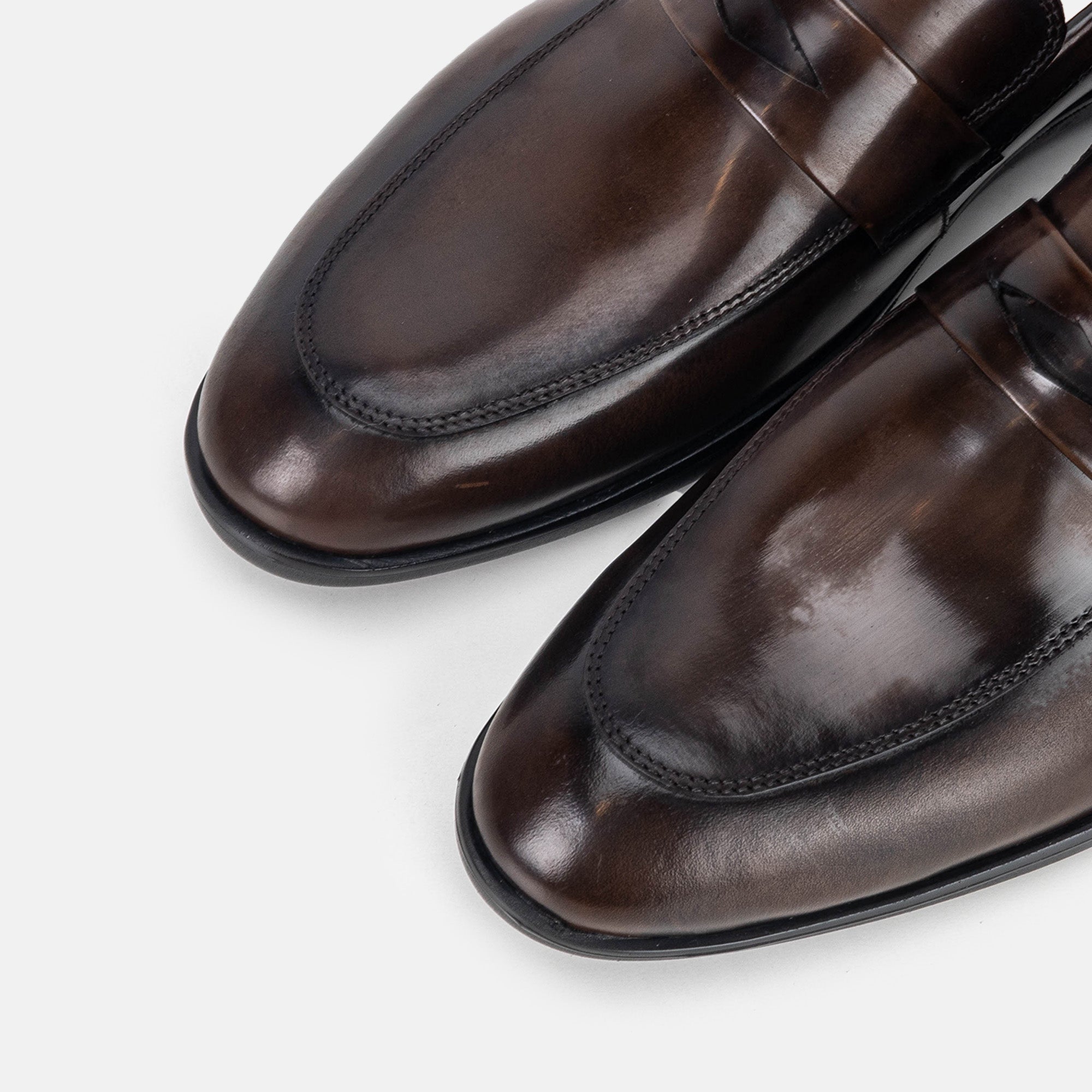 Volzak 5328 Vintage Brown Demaskable Leather Shoe