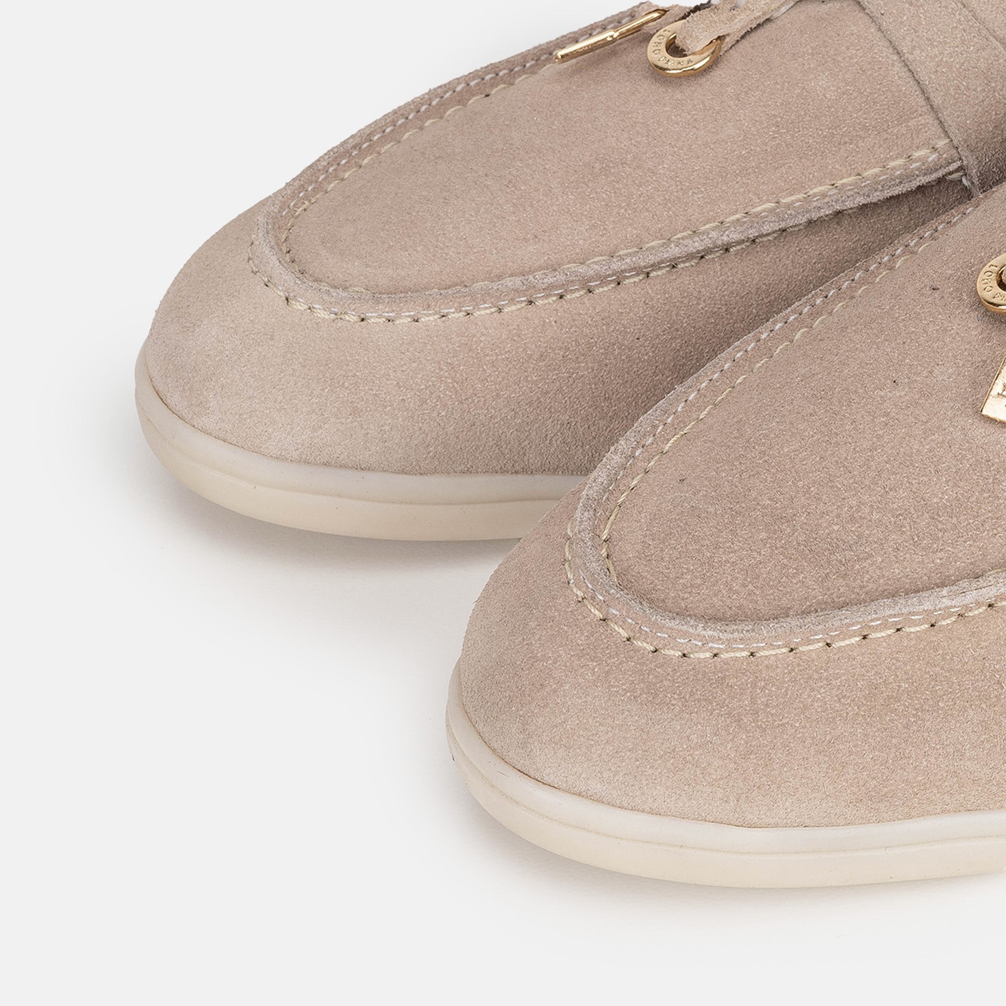 Volzak 0777 Mule en daim Beige