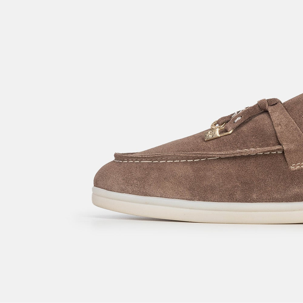 Volzak 0777 Mule en daim Taupe