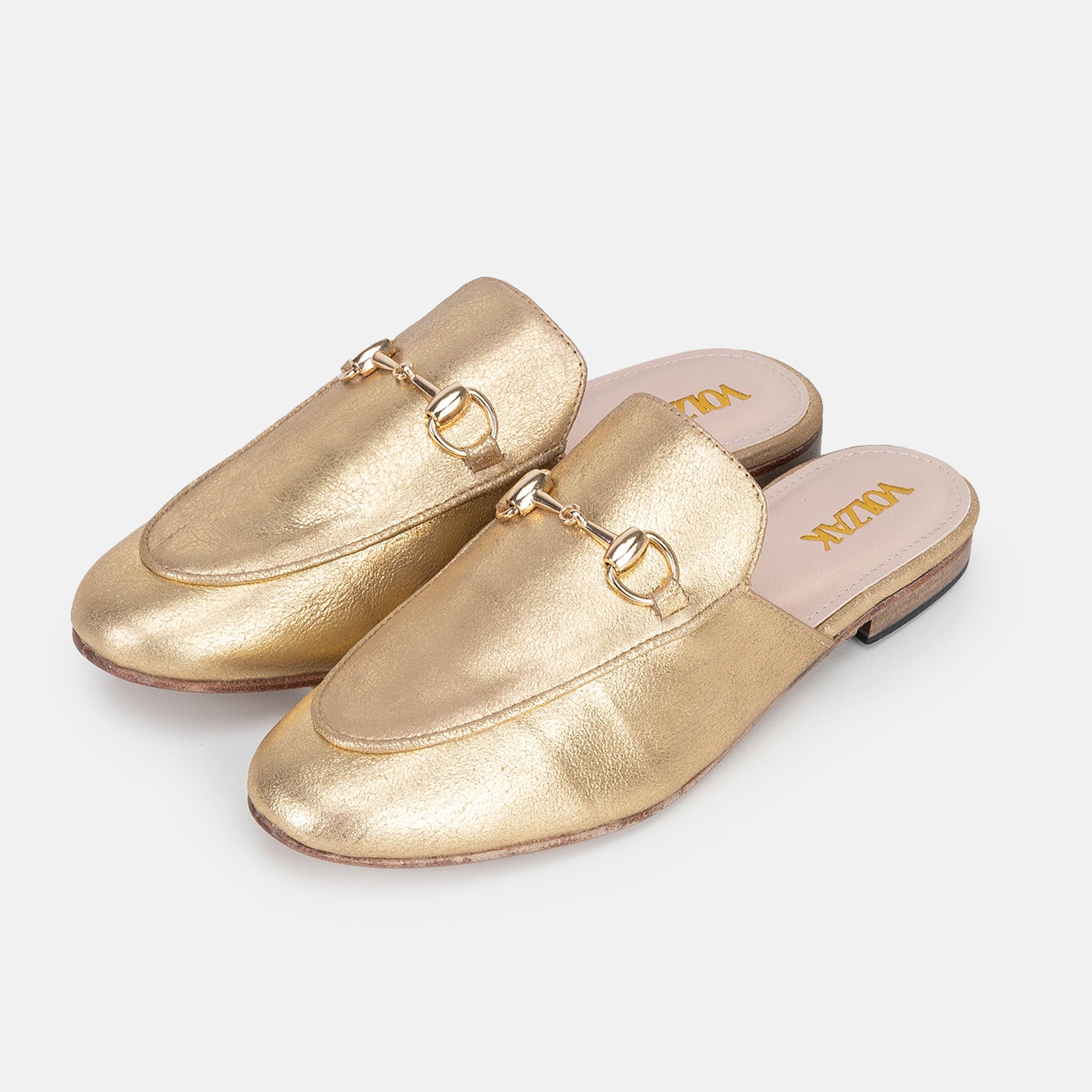 Volzak 3060 Mule en cuir Doré