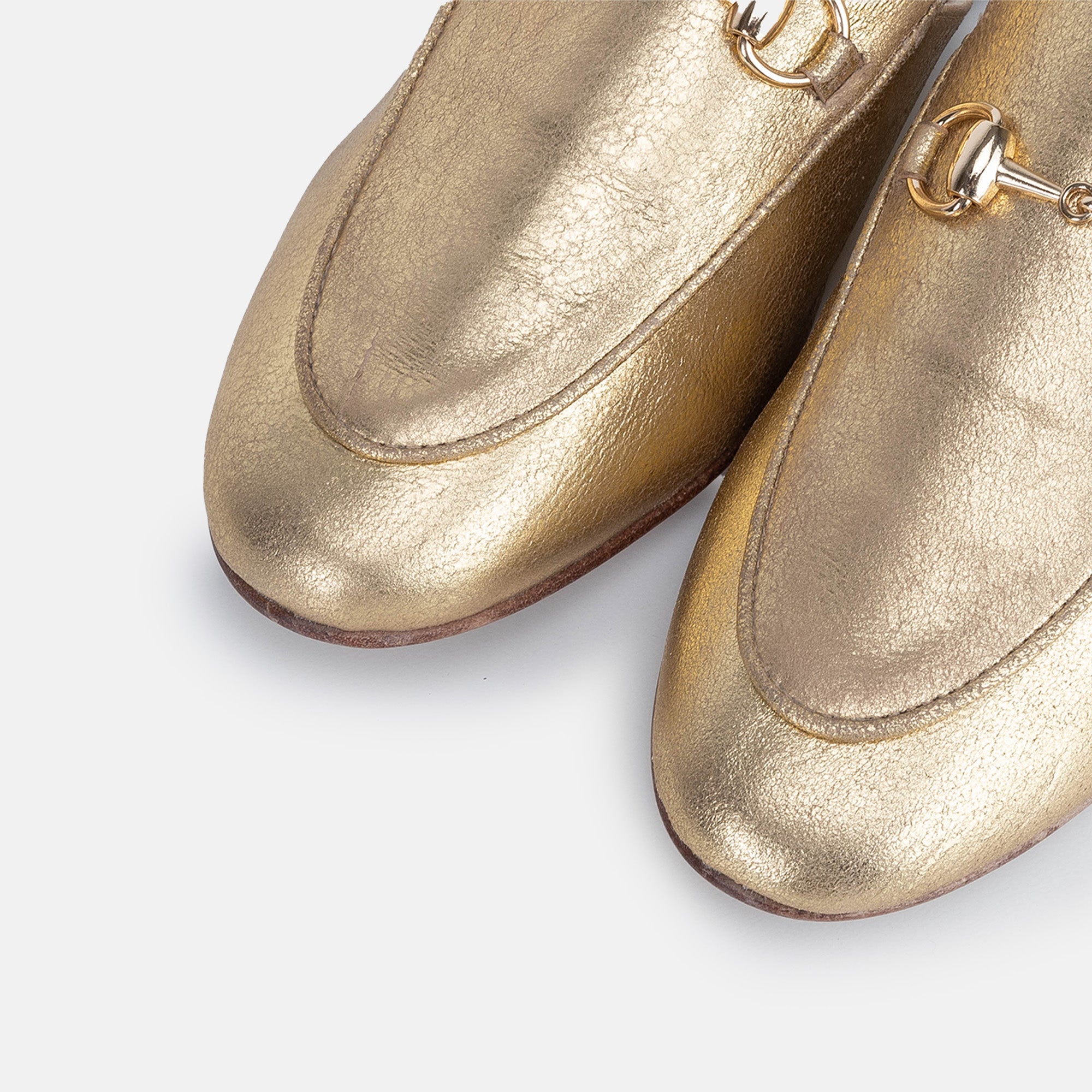 Volzak 3060 Mule en cuir Doré