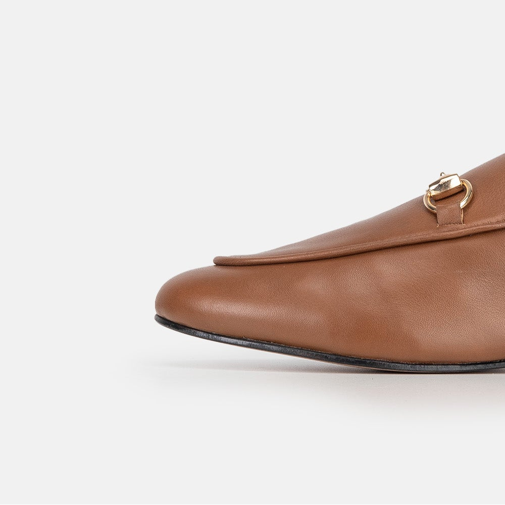 Volzak 3060 Mule en cuir Camel