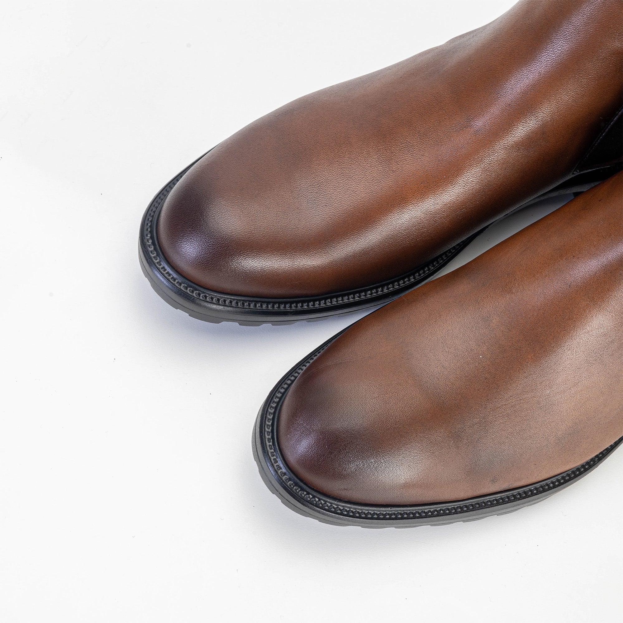 Volzak 5302 Bottine en cuir Marron Vintage