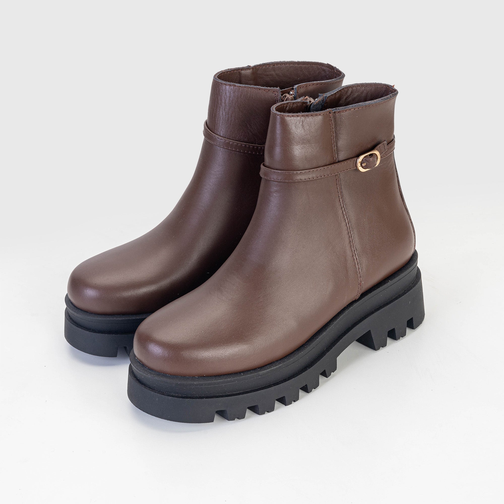 Volzak 3011 Brown Leather Ankle Boot