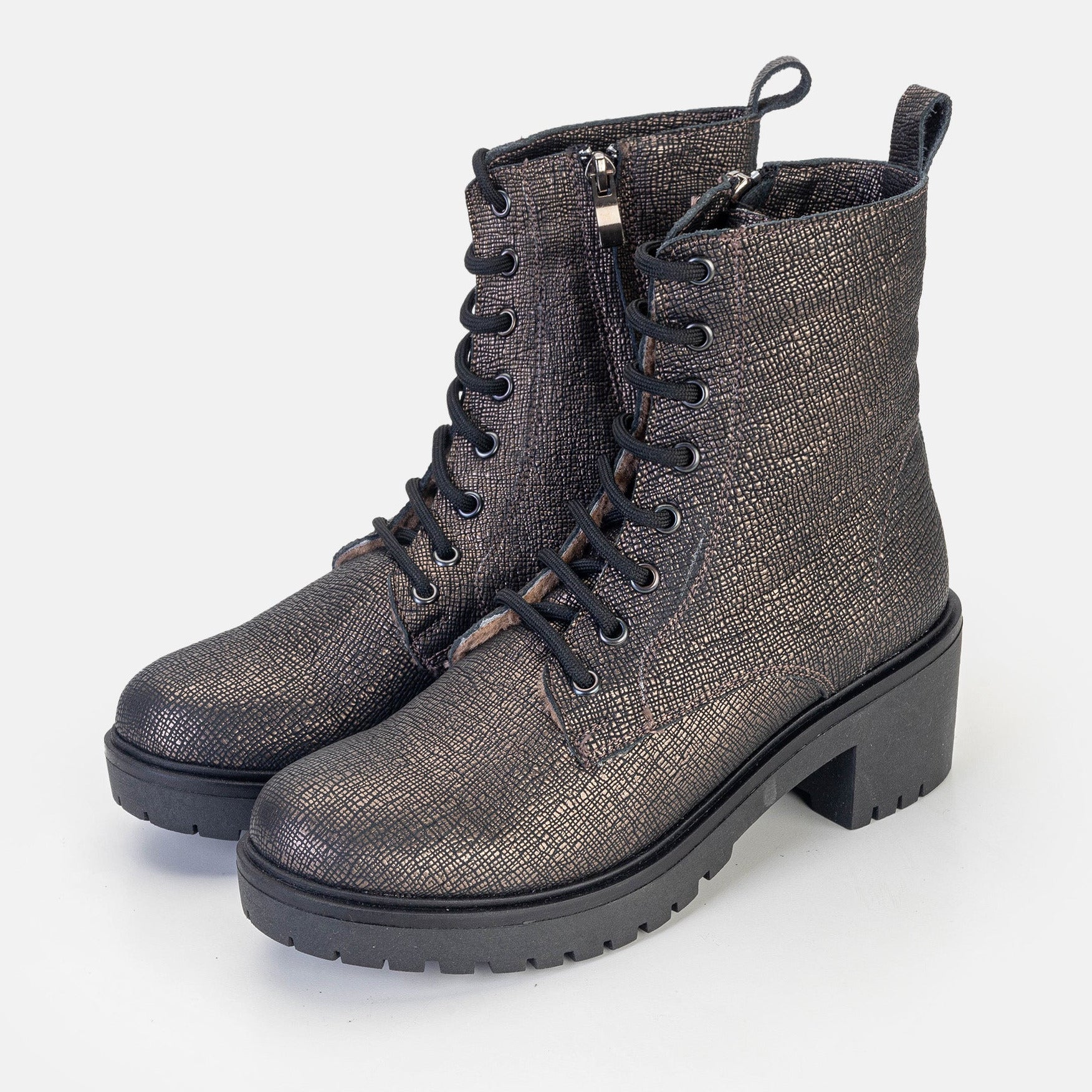 Volzak 3033 Bottine en cuir Cuivre Grainé