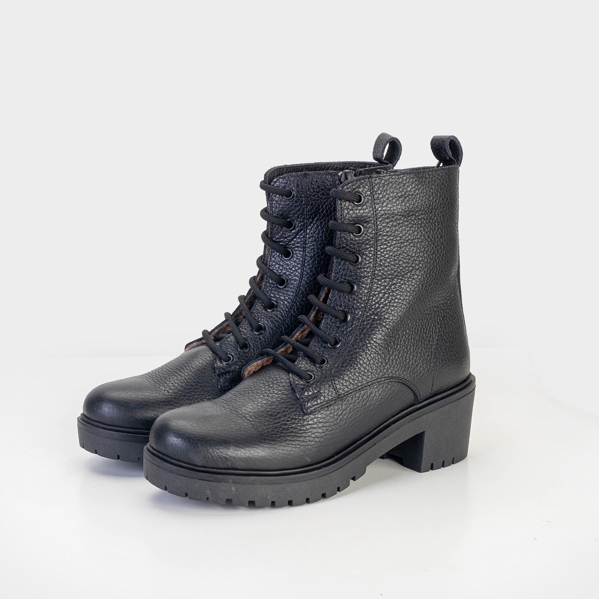 Volzak 3033 Bottine en cuir Noir Grainé