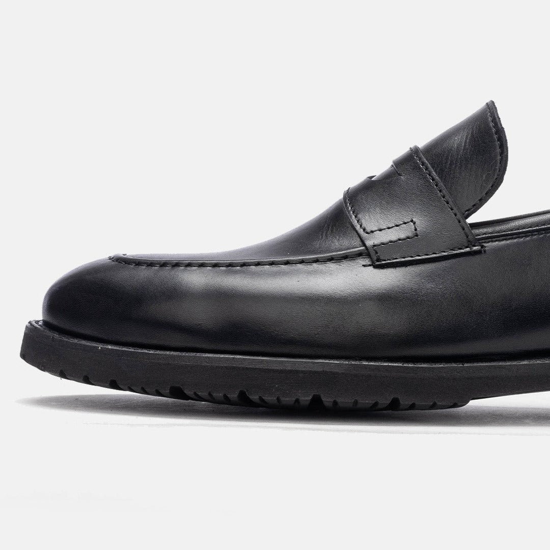 Volzak 5158 black leather shoe