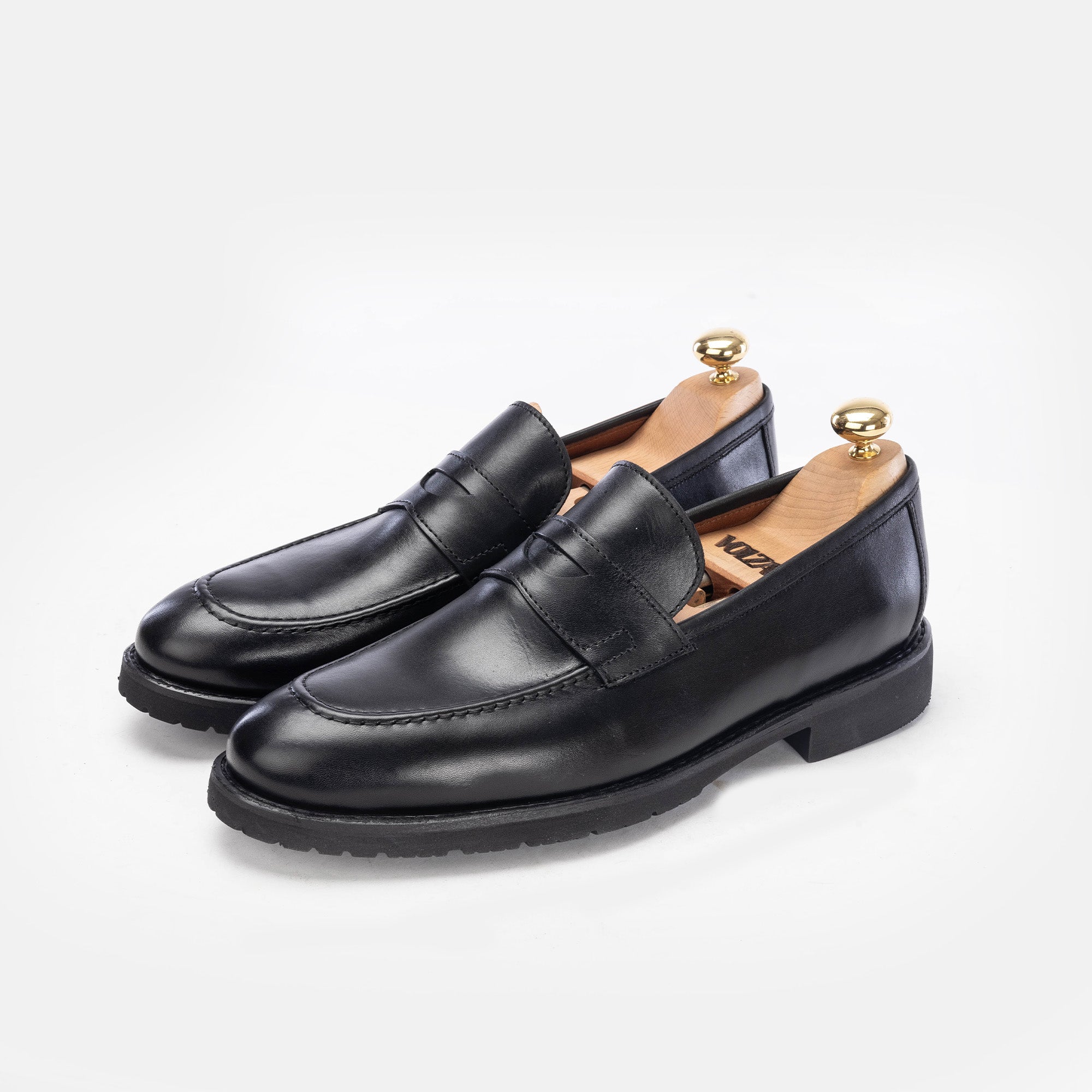 Volzak 5158 black leather shoe