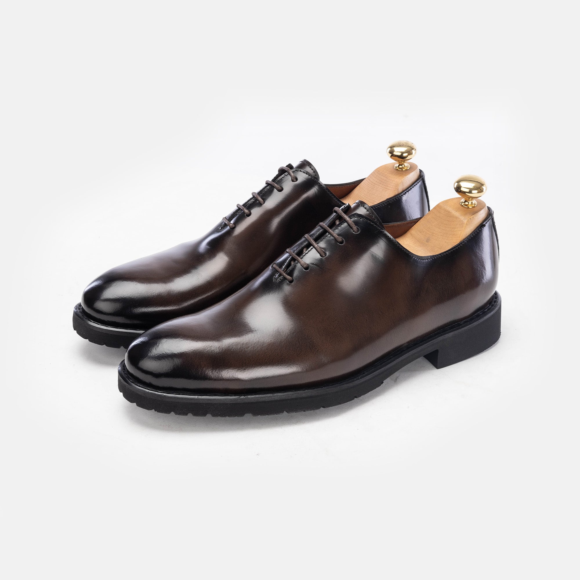 '''5161 chaussure cuir démasquable marron