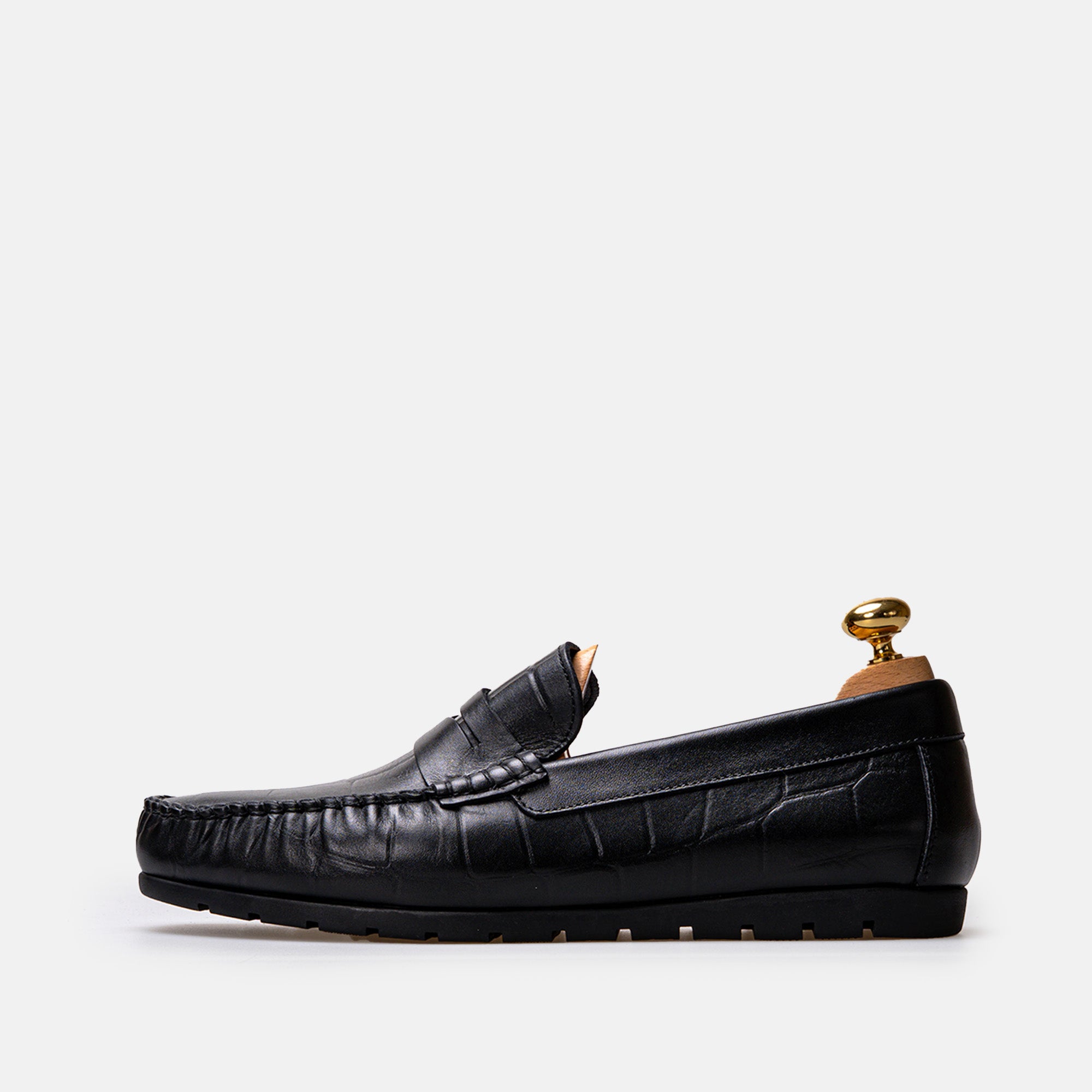 Volzak 048 Mocassin en cuir Noir