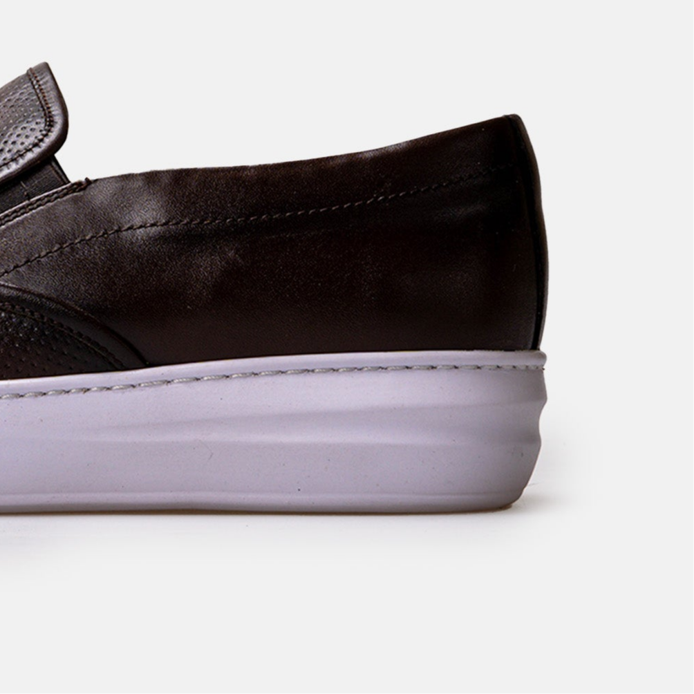 Volzak 5417 basket en cuir Marron