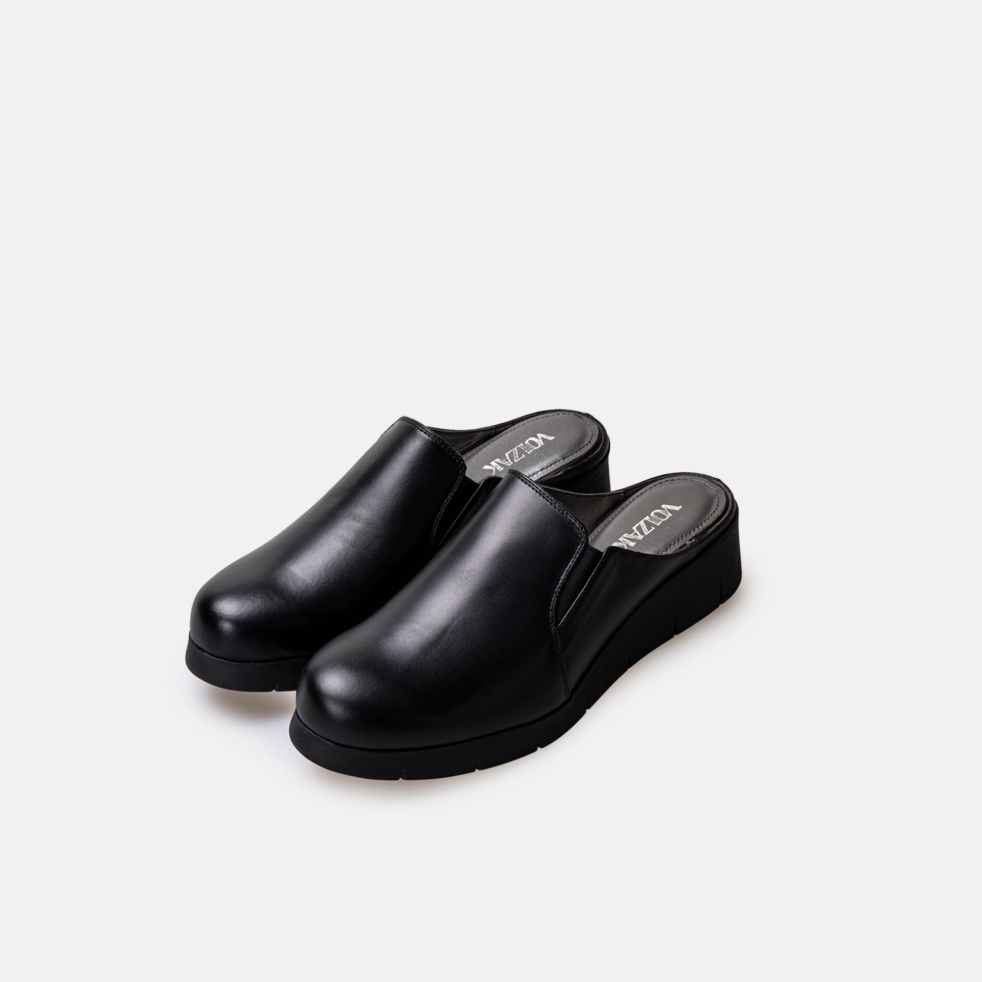 Volzak 06 Sabot en cuir Noir