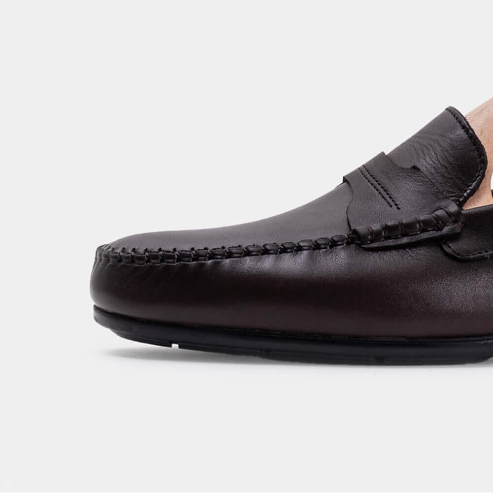 Volzak 5139 Mocassin en cuir Marron