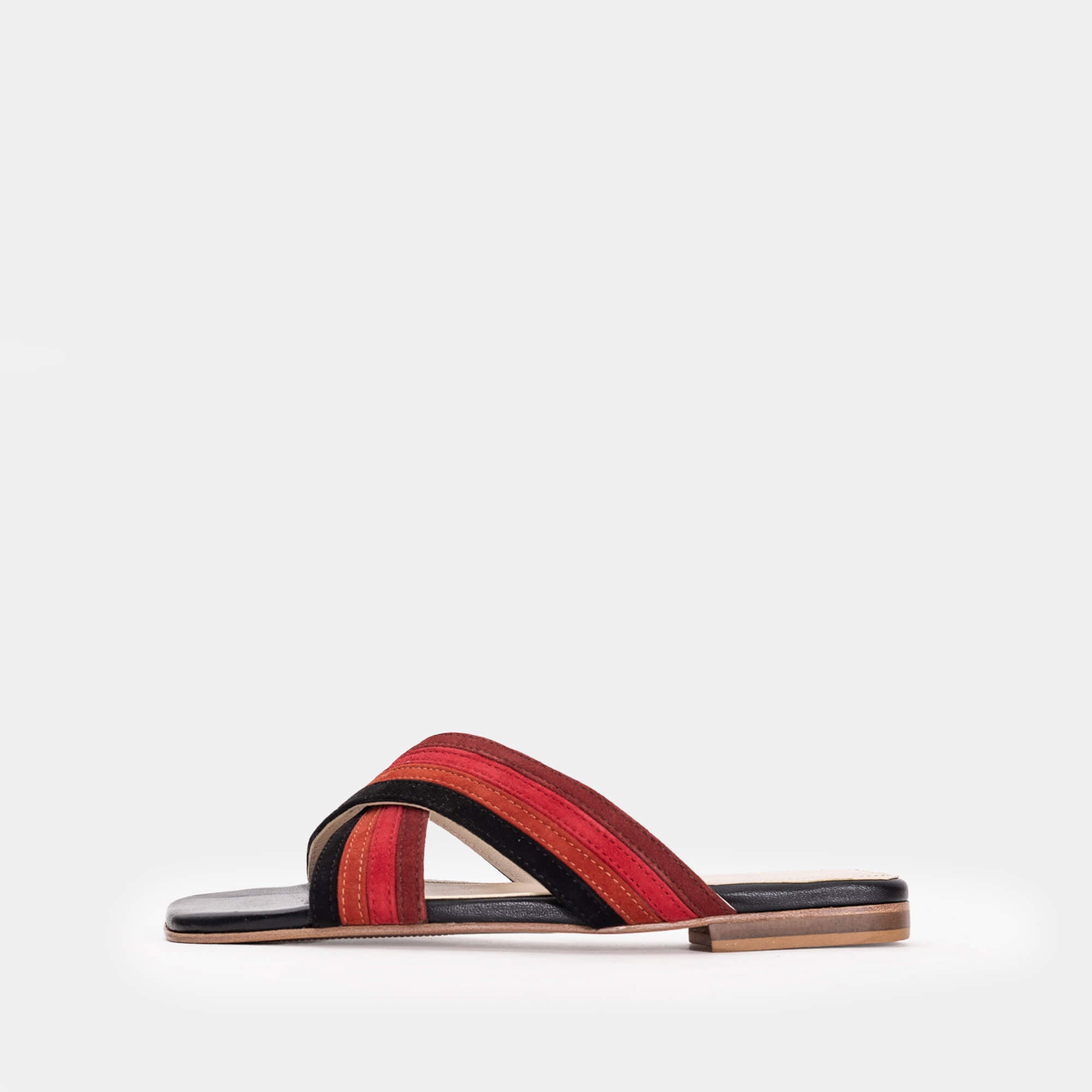 892 Sandale en cuir Rouge