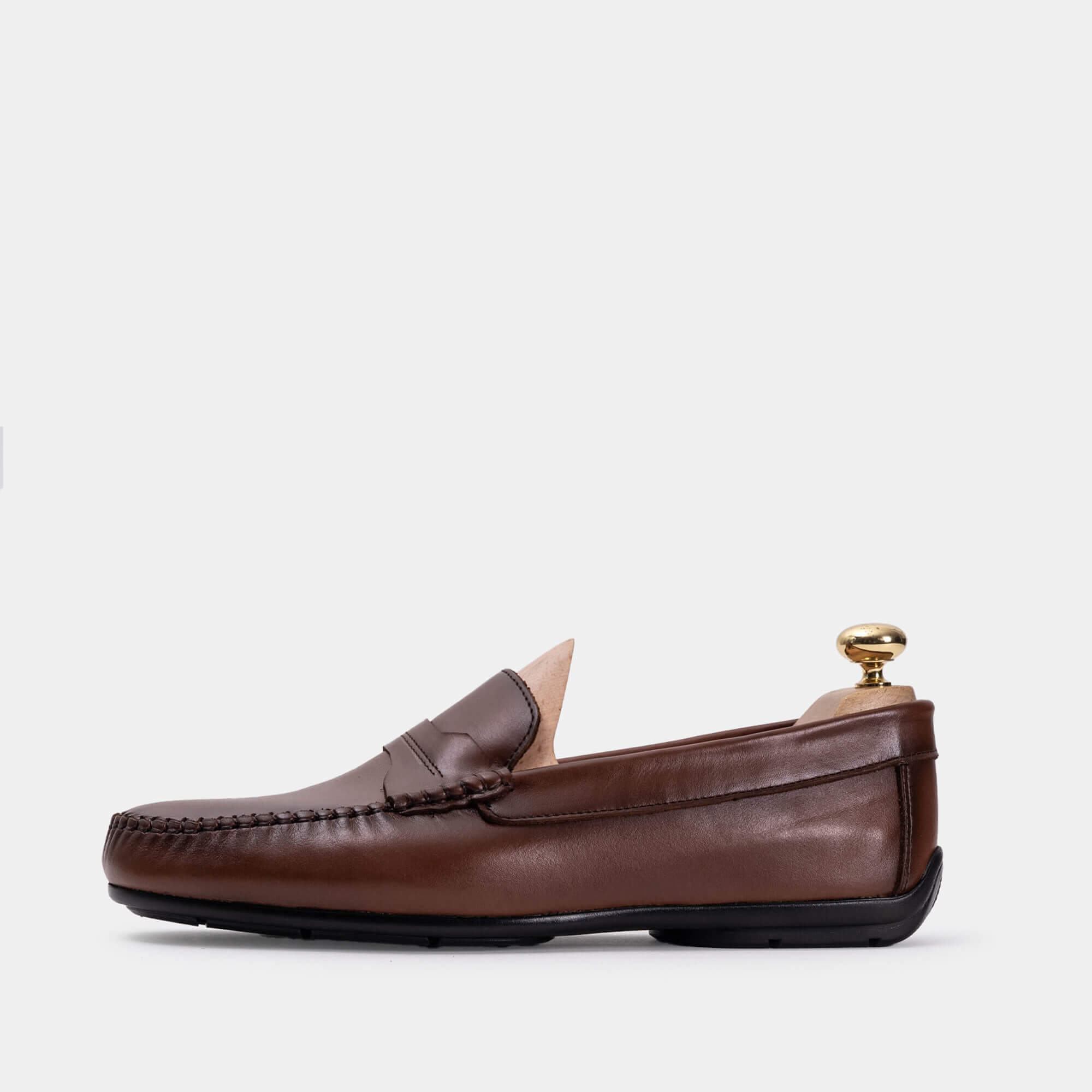 ''5139 Camel Leather Moccasin