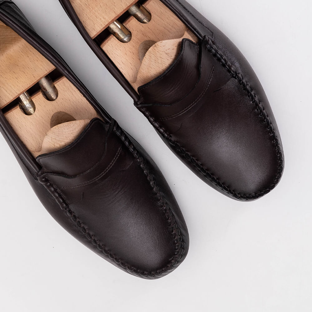 Volzak 5139 Mocassin en cuir Marron