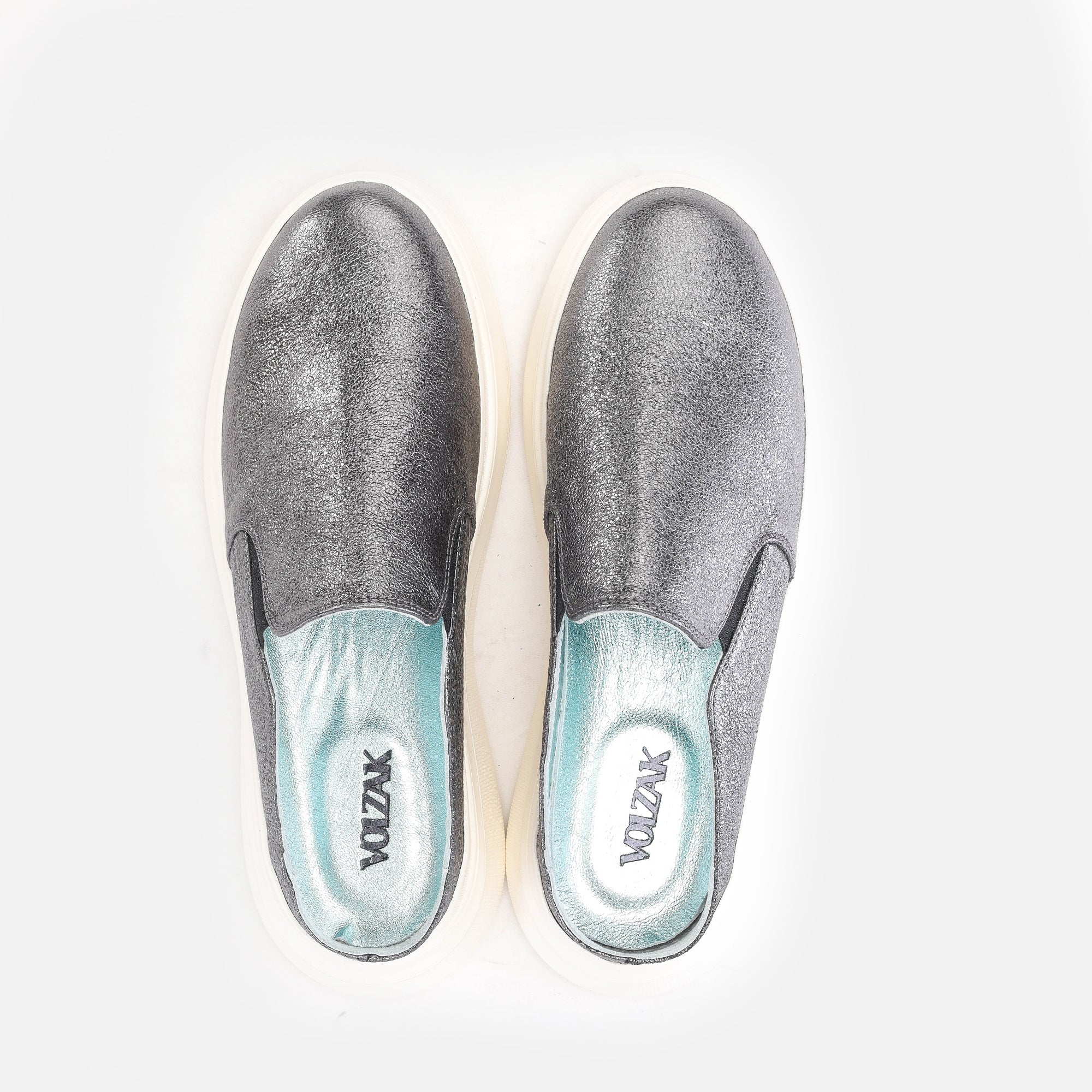 Volzak 02 s Mule en cuir Argenté
