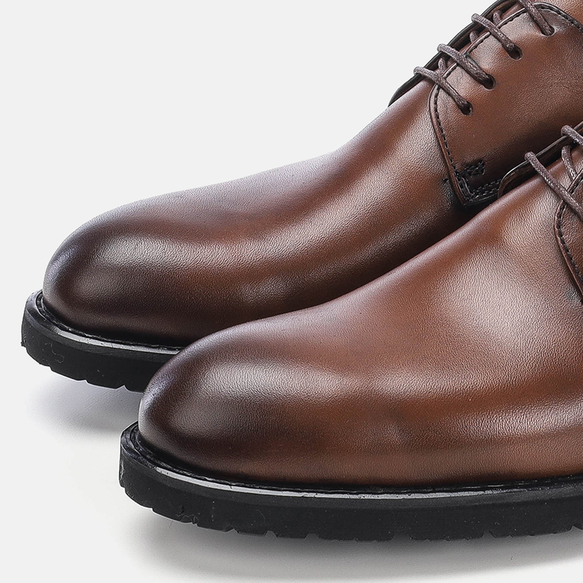 Volzak 5165 chaussure cuir marron vintage