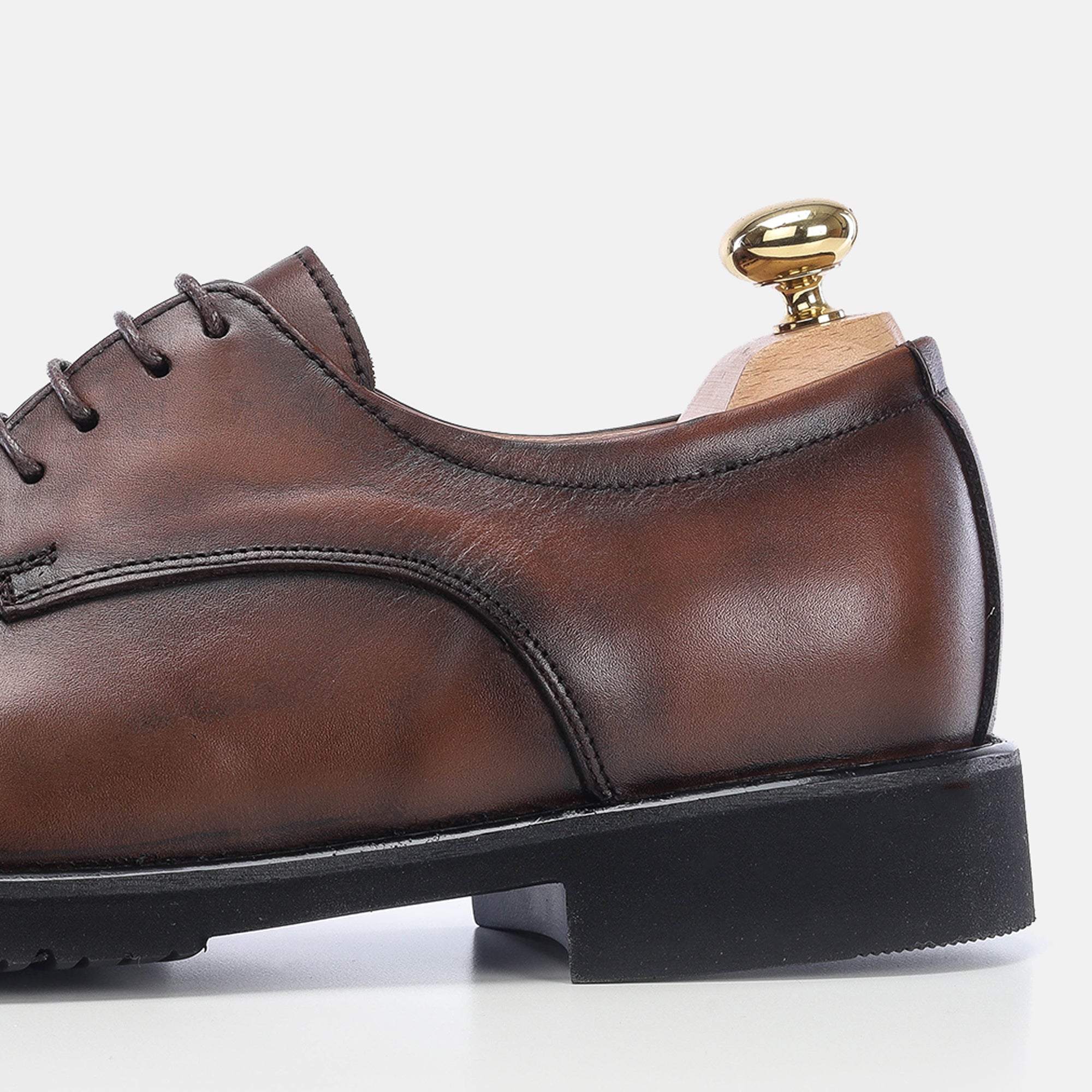 Volzak 5165 chaussure cuir marron vintage