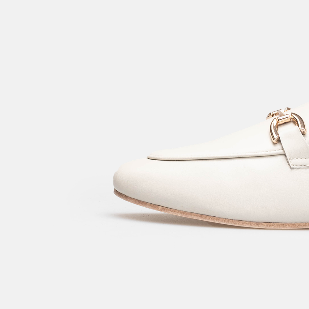 Volzak 3040 Beige Leather Mule