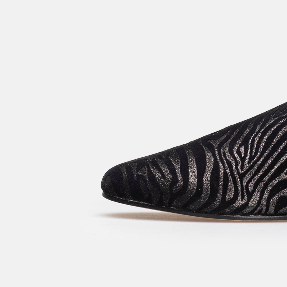 Volzak 3111 Mule en cuir Noir