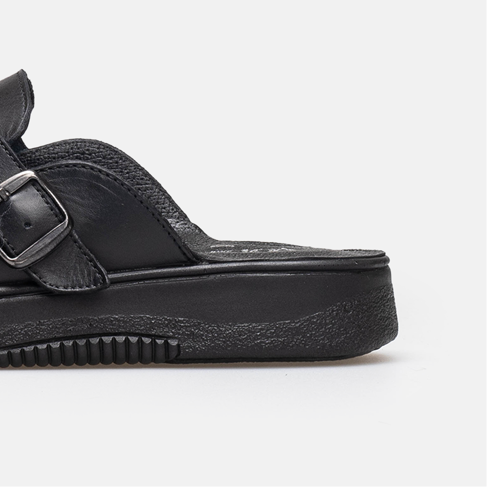 Volzak 5401 Sabot en cuir Noir