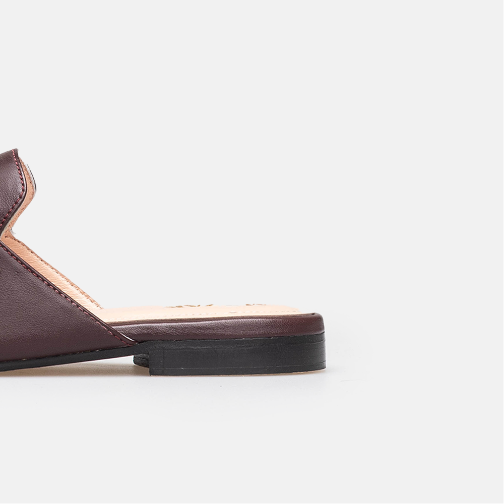 Volzak 3040 Bordeaux Leather Mule