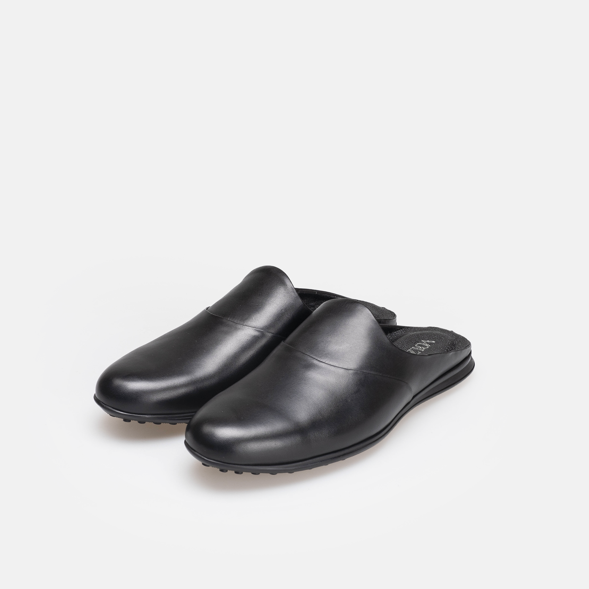 Volzak 5402 Mule en cuir Noir