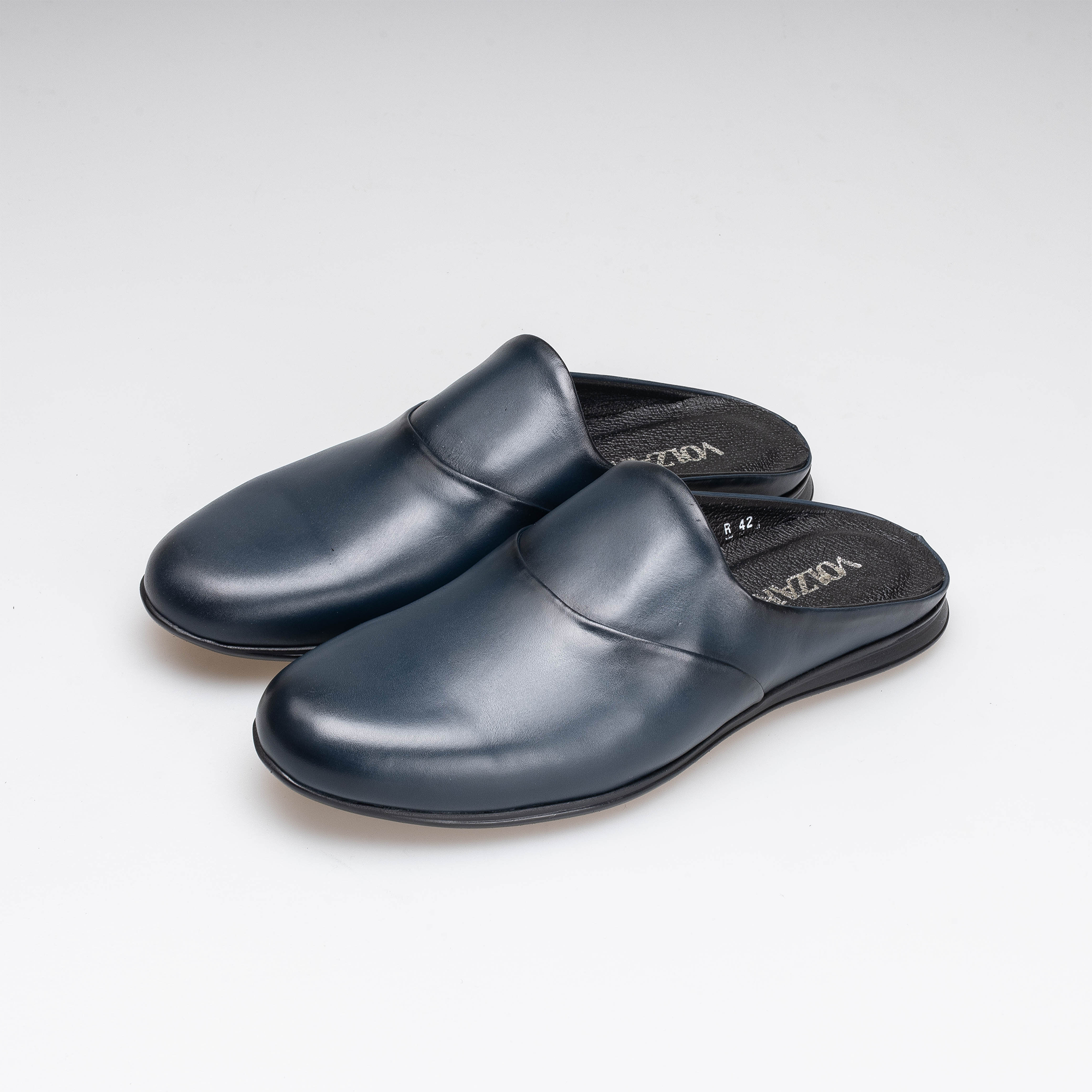 Volzak 5402 Mule en cuir Bleu