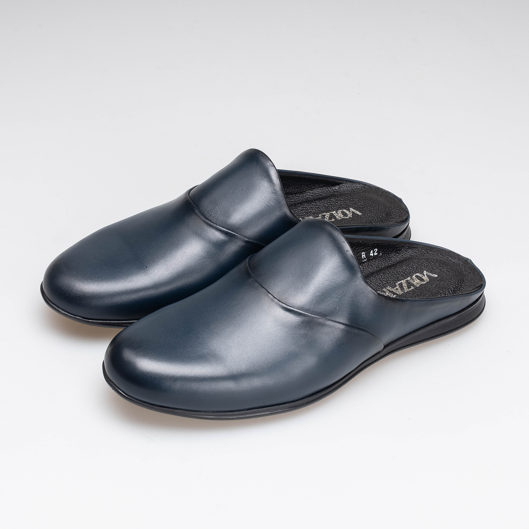 Volzak 5402 Blue Leather Mule