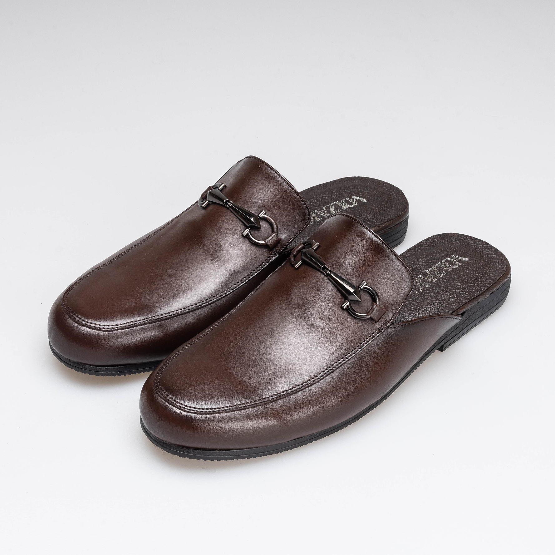 Volzak 5403 Mule en cuir Marron