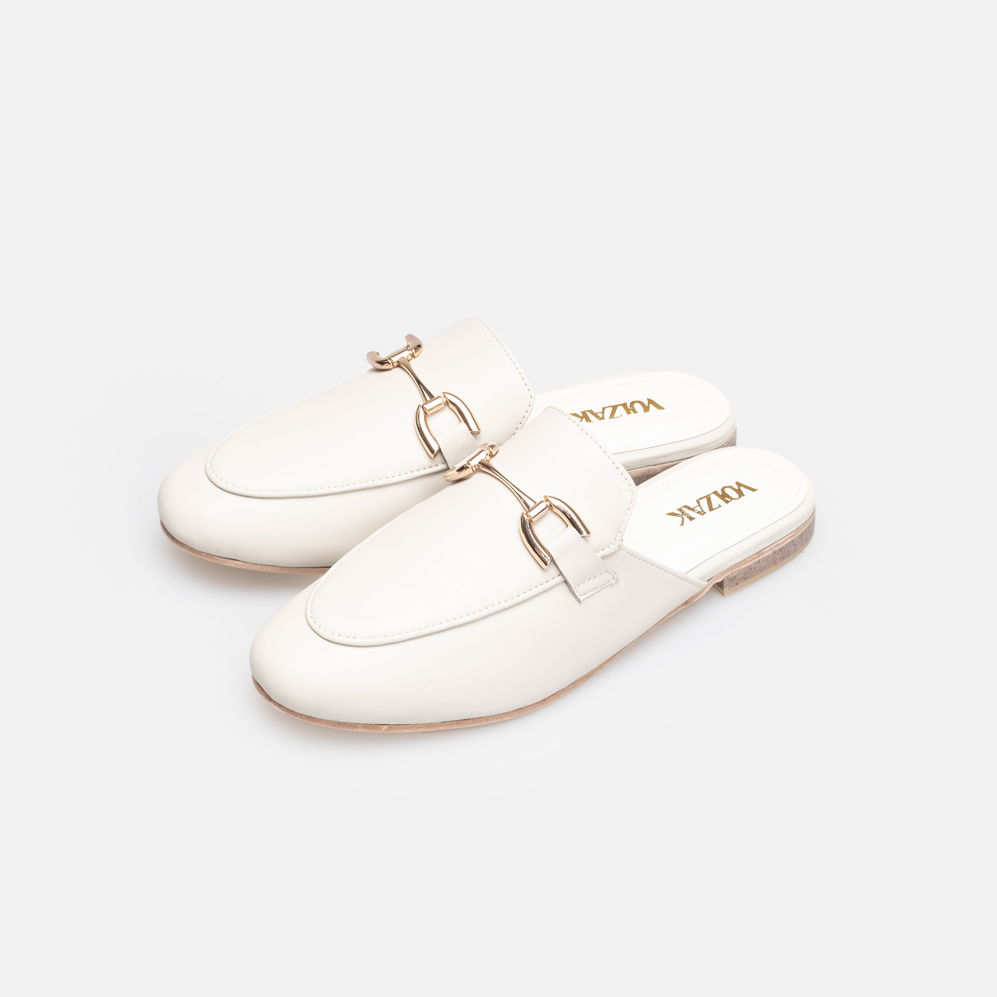 Volzak 3040 Mule en cuir Beige