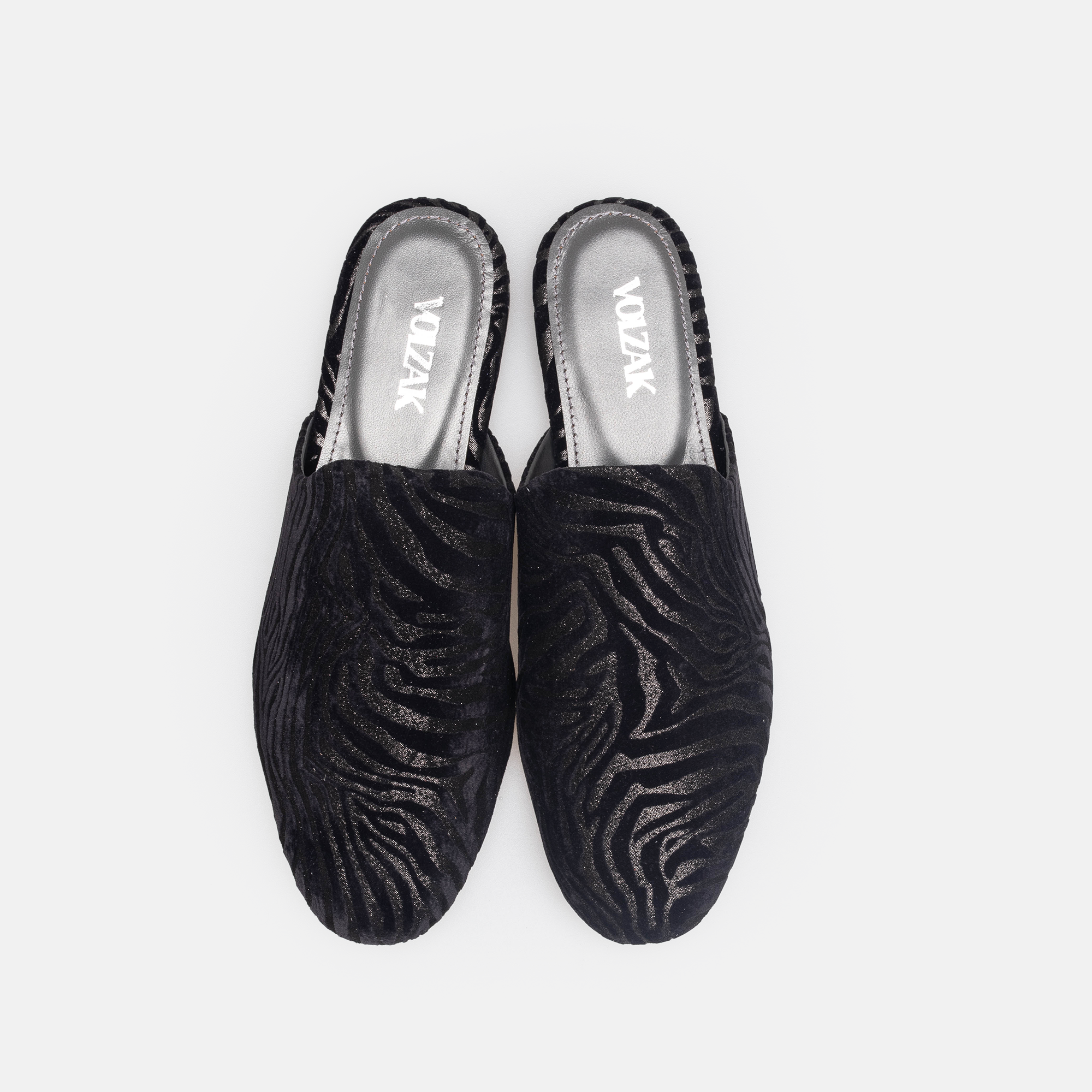 Volzak 3111 Mule en cuir Noir