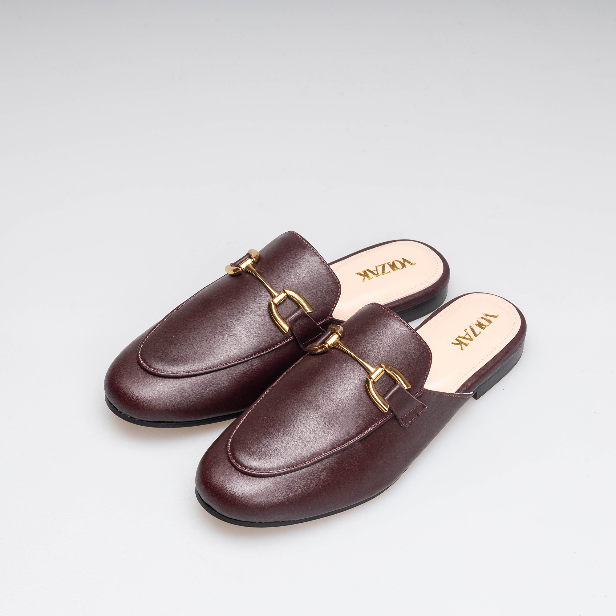 Volzak 3040 Mule en cuir Bordeaux