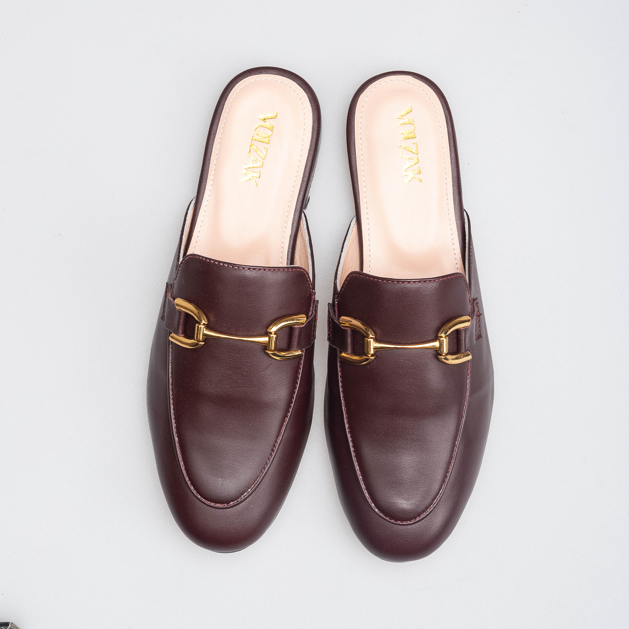 Volzak 3040 Bordeaux Leather Mule