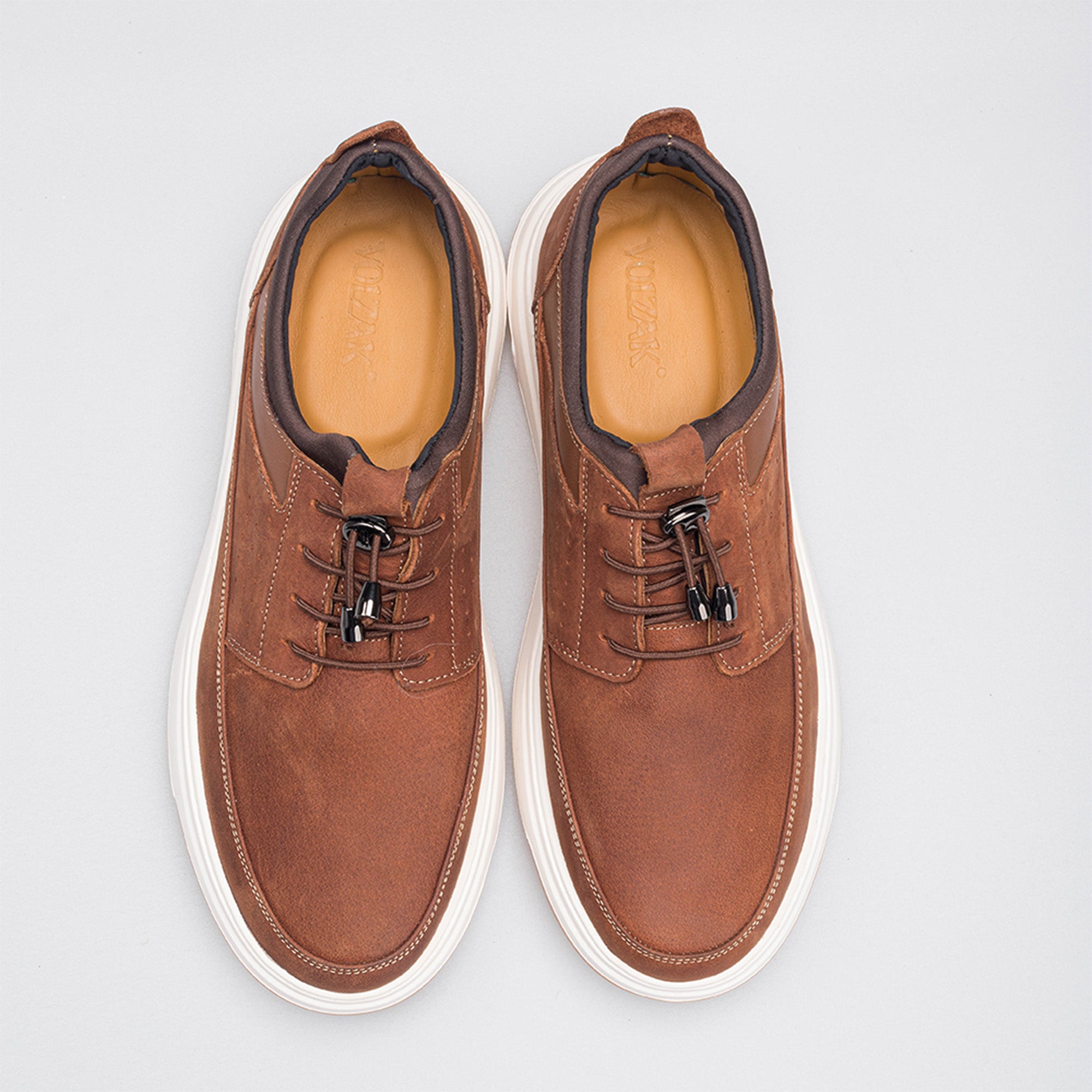 Volzak 317 basket en nubuck Camel