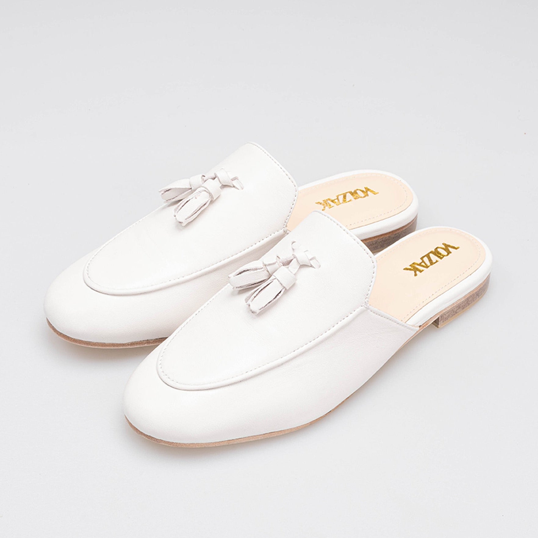 Volzak 3020 Beige Leather Mule