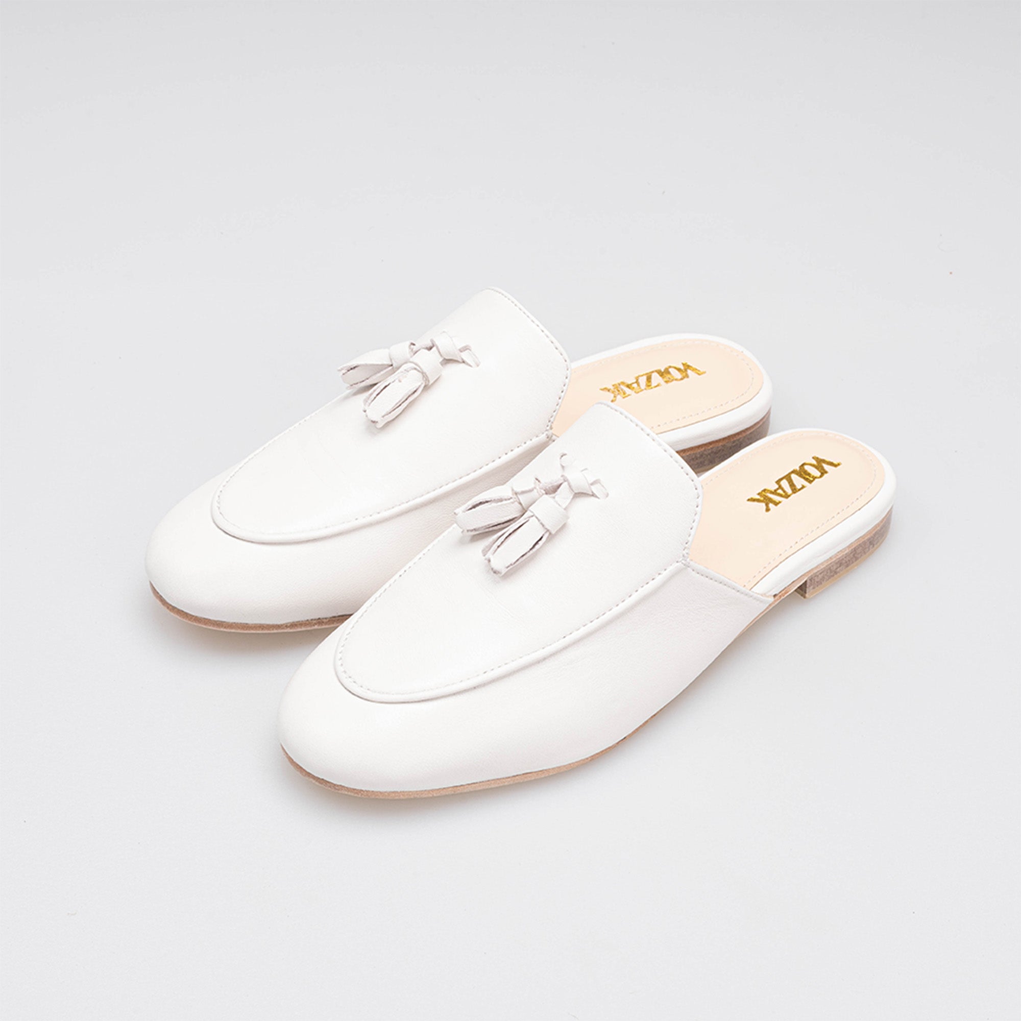 Volzak 3020 Mule en cuir Beige