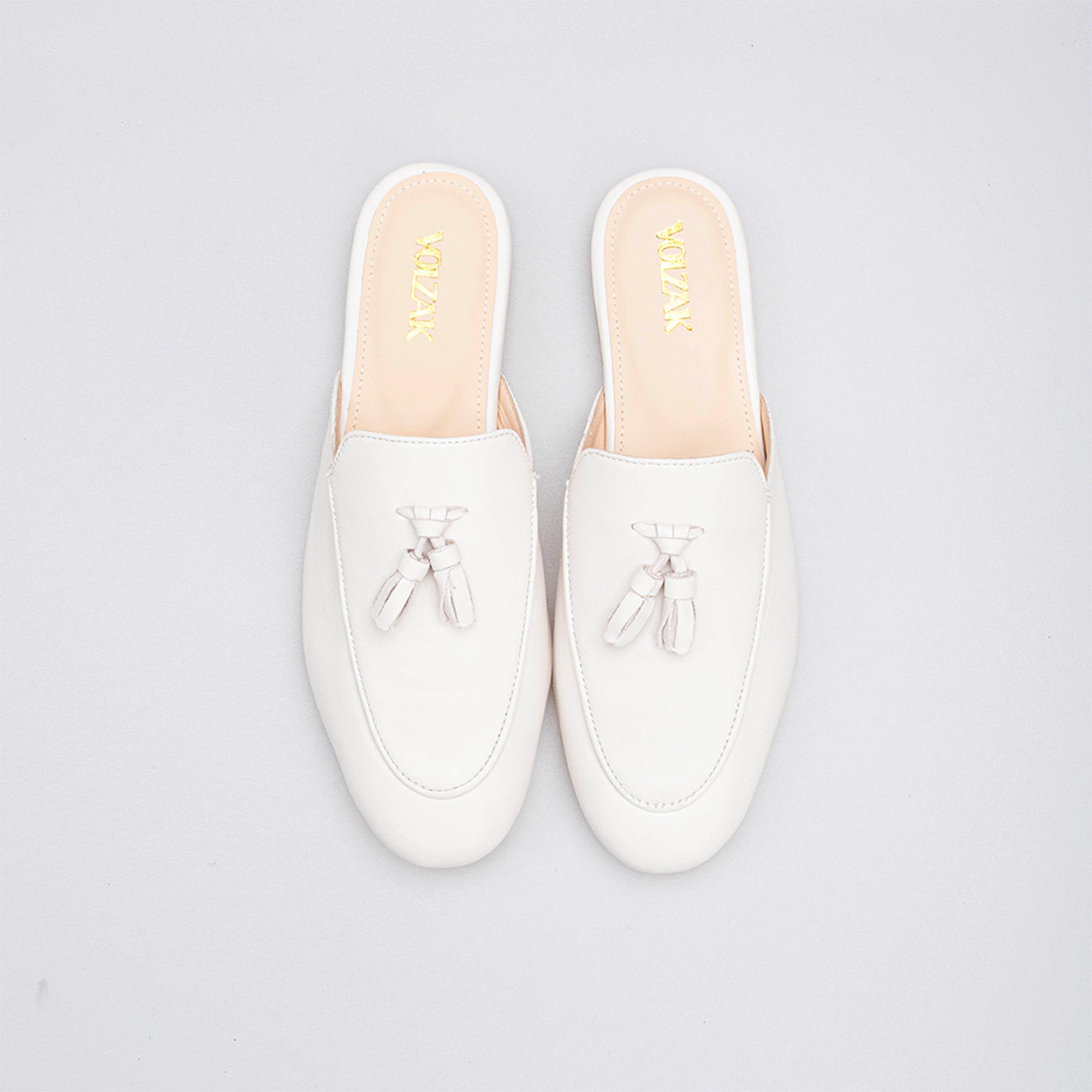 Volzak 3020 Mule en cuir Beige