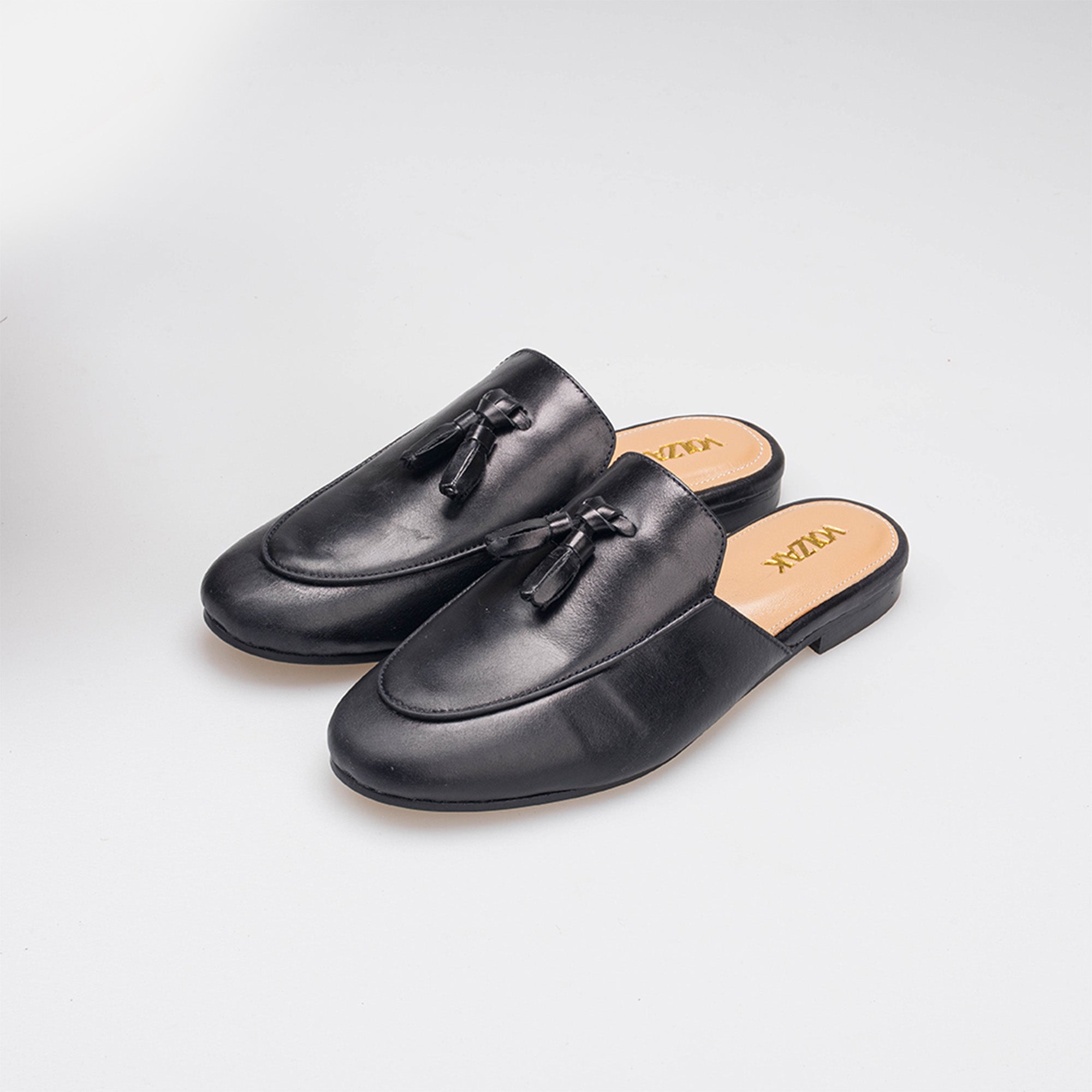 Volzak 3020 Mule en cuir Noir