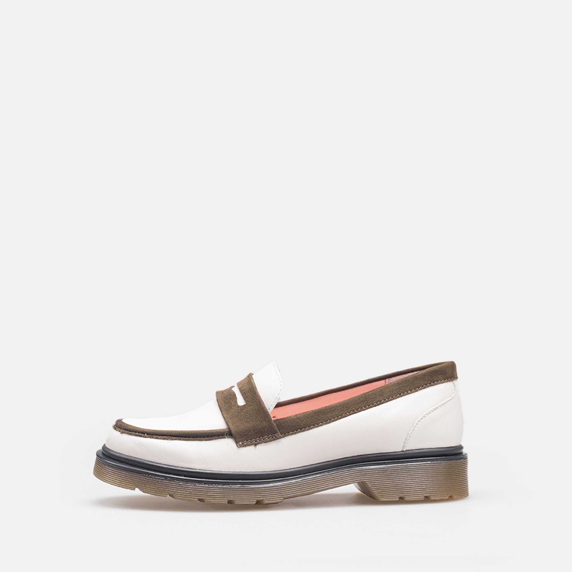 Volzak 422 Chaussure en cuir Beige Vert